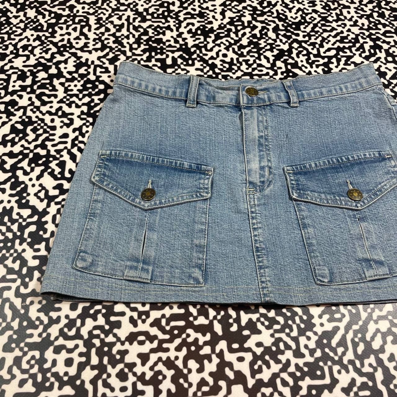 Japanese Brand Vintage Y2K Japanese Style Retro Denim Mini Skirt Size 26" / US 2 / IT 38 - 5 Thumbnail