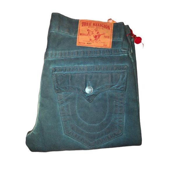 VINTAGE True Religion Jeans Size 33 RICKY Dyed RARE