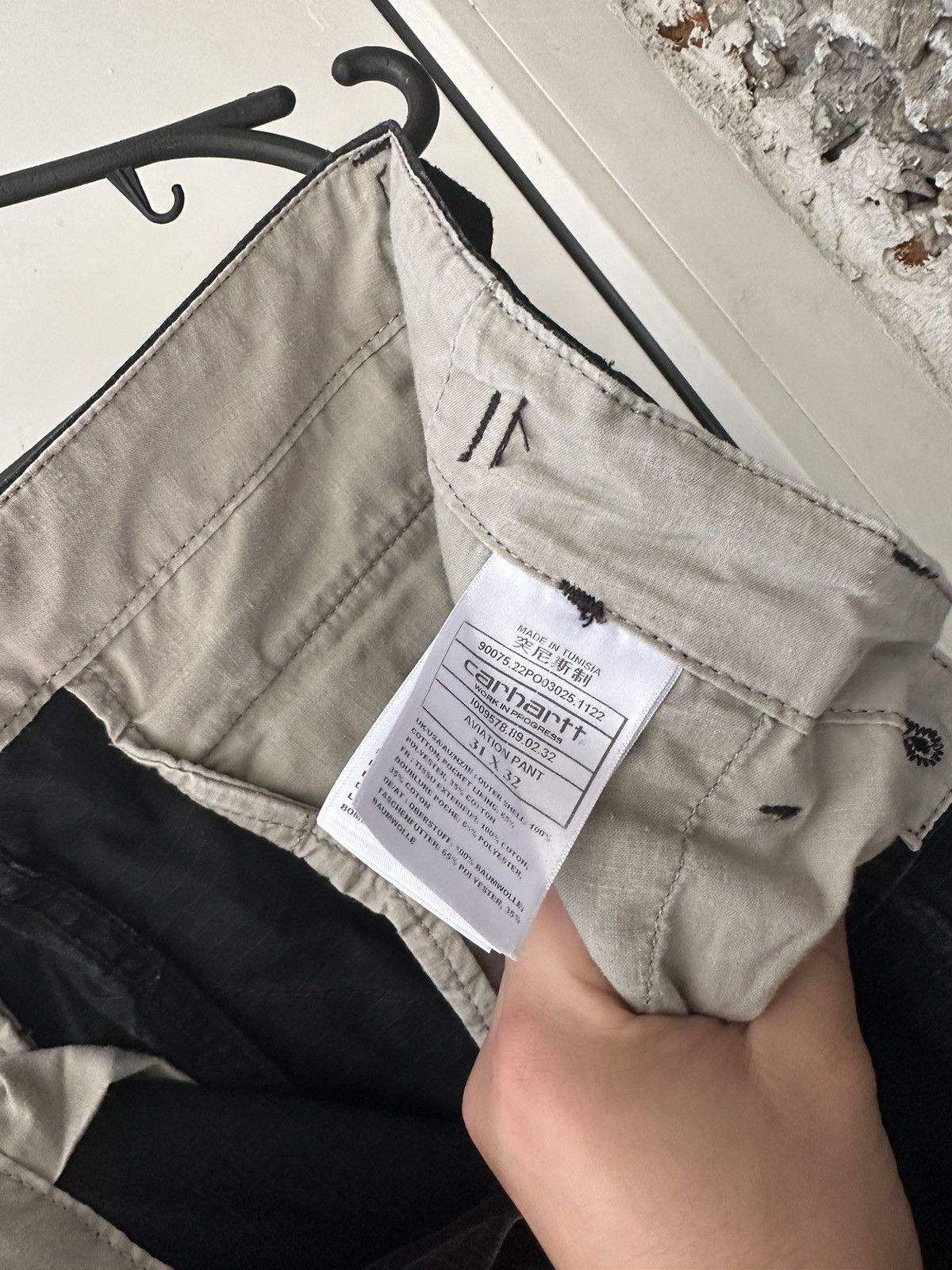 Carhartt Carhartt aviation Cargo Pants Destroyed Workwear Work Size US 31 - 9 Thumbnail