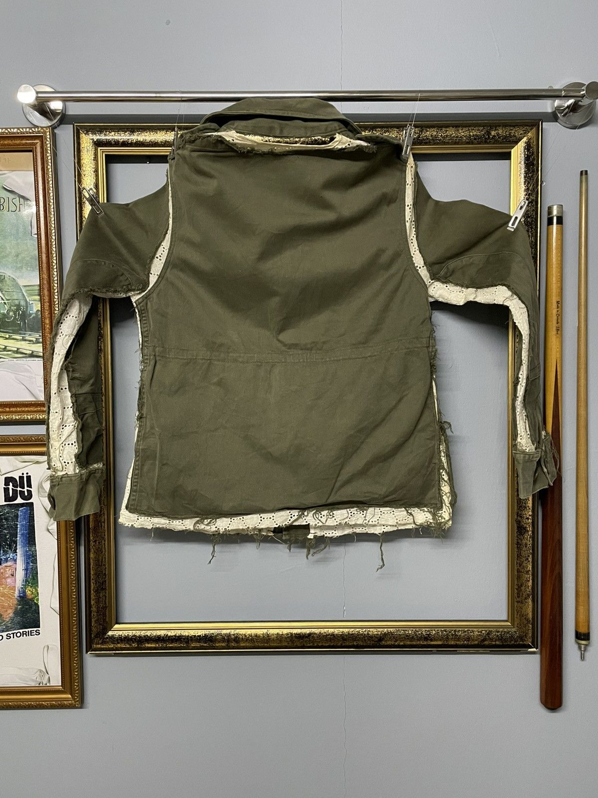 Vintage Vintage 60s Distressed Army Layered Classic Cut Jacket Style Size US XS / EU 42 / 0 - 7 Thumbnail