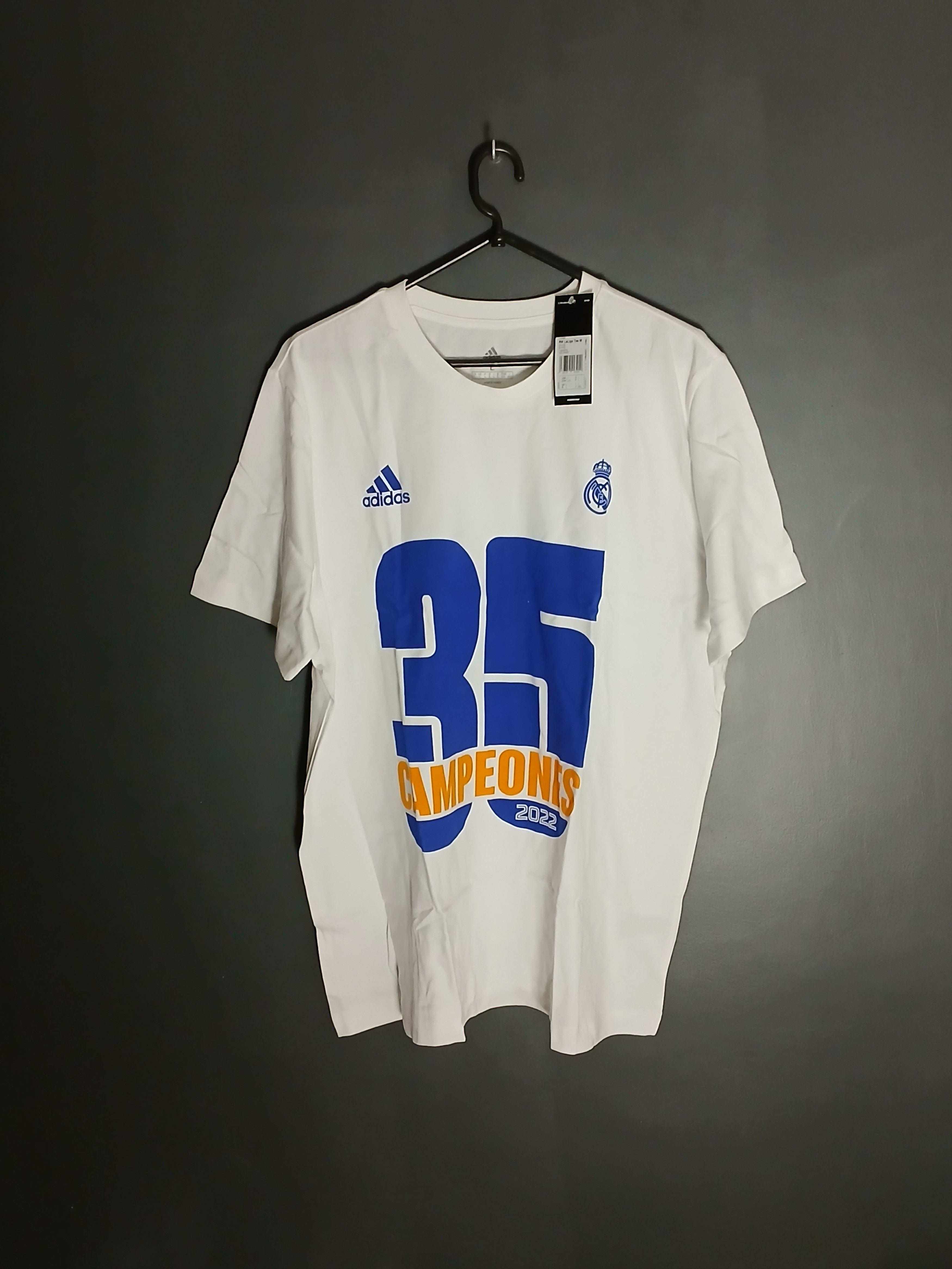 Adidas New Real Madrid 35 Campeones Laliga Football T-Shirt Size US L / EU 52-54 / 3 - 1 Thumbnail