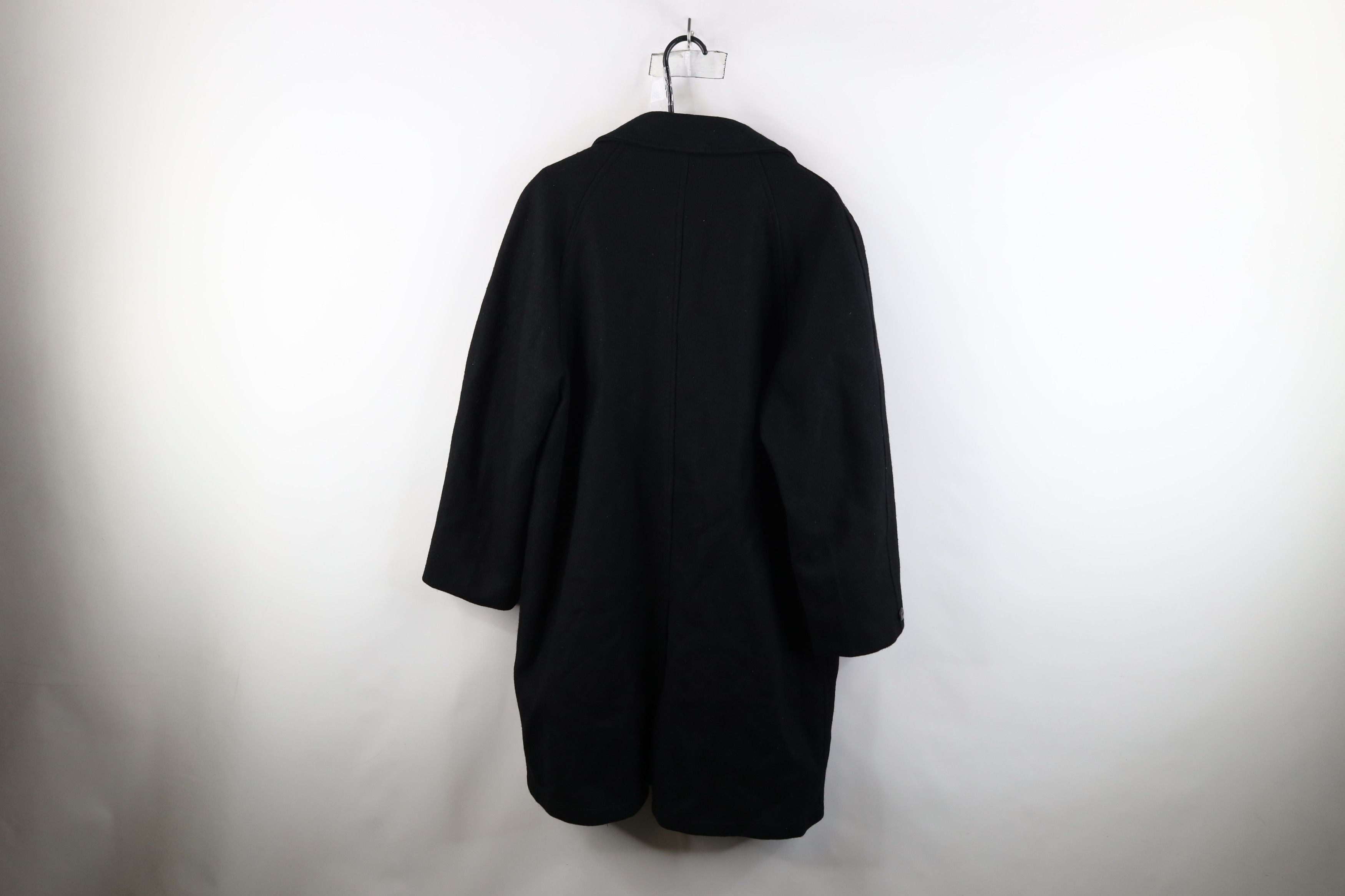 Vintage Vintage 50s Rockabilly Full Button Overcoat Jacket Black USA Size US XXL / EU 58 / 5 - 10 Thumbnail
