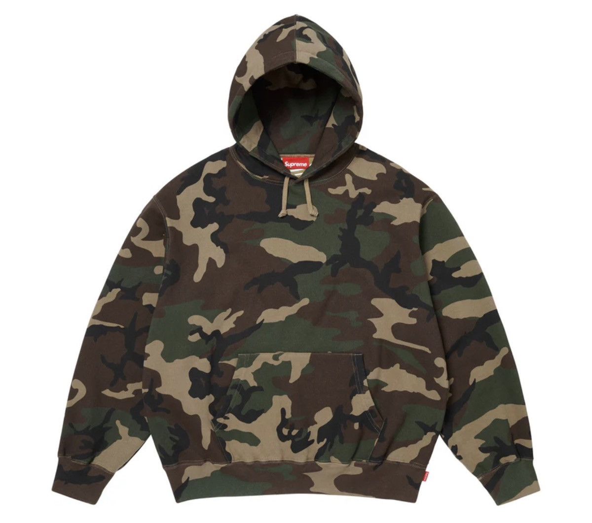 Supreme Supreme Satin Applique Hooded Sweatshirt (SS26) Size US XL / EU 56 / 4 - 2 Thumbnail