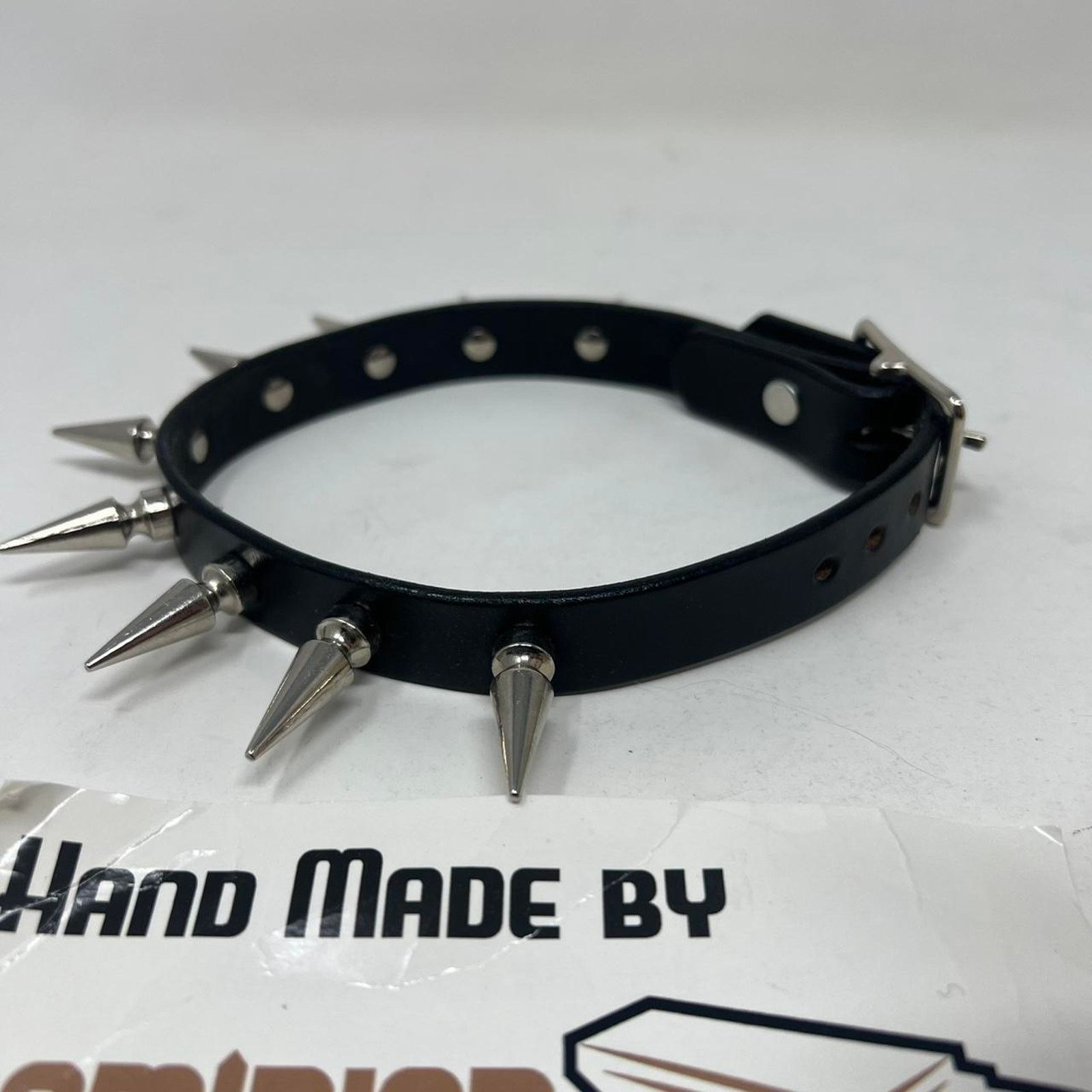 Seditionaries Dominion leather studded hand made punk choker Size ONE SIZE - 4 Thumbnail