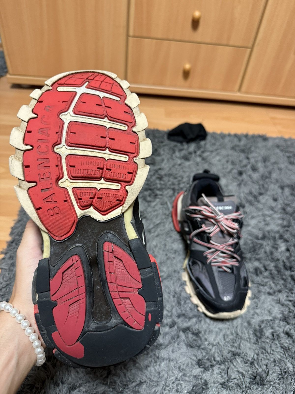 Balenciaga Balenciaga Track Trainer - bred Size US 7 / EU 40 - 12 Thumbnail