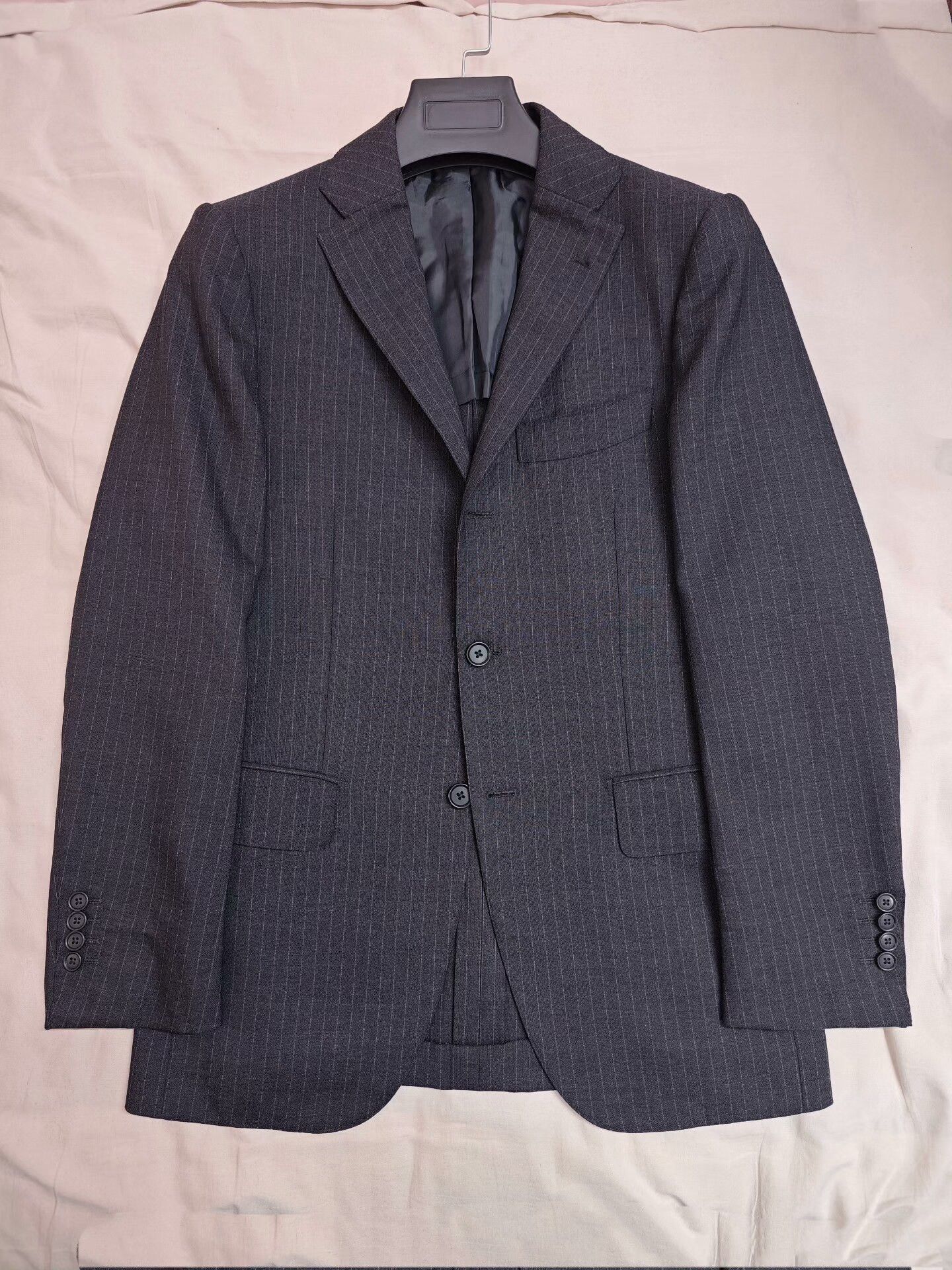 Ring Jacket Japanese Wool Blend Striped Suit Jacket Size US S / EU 44-46 / 1 - 1 Thumbnail