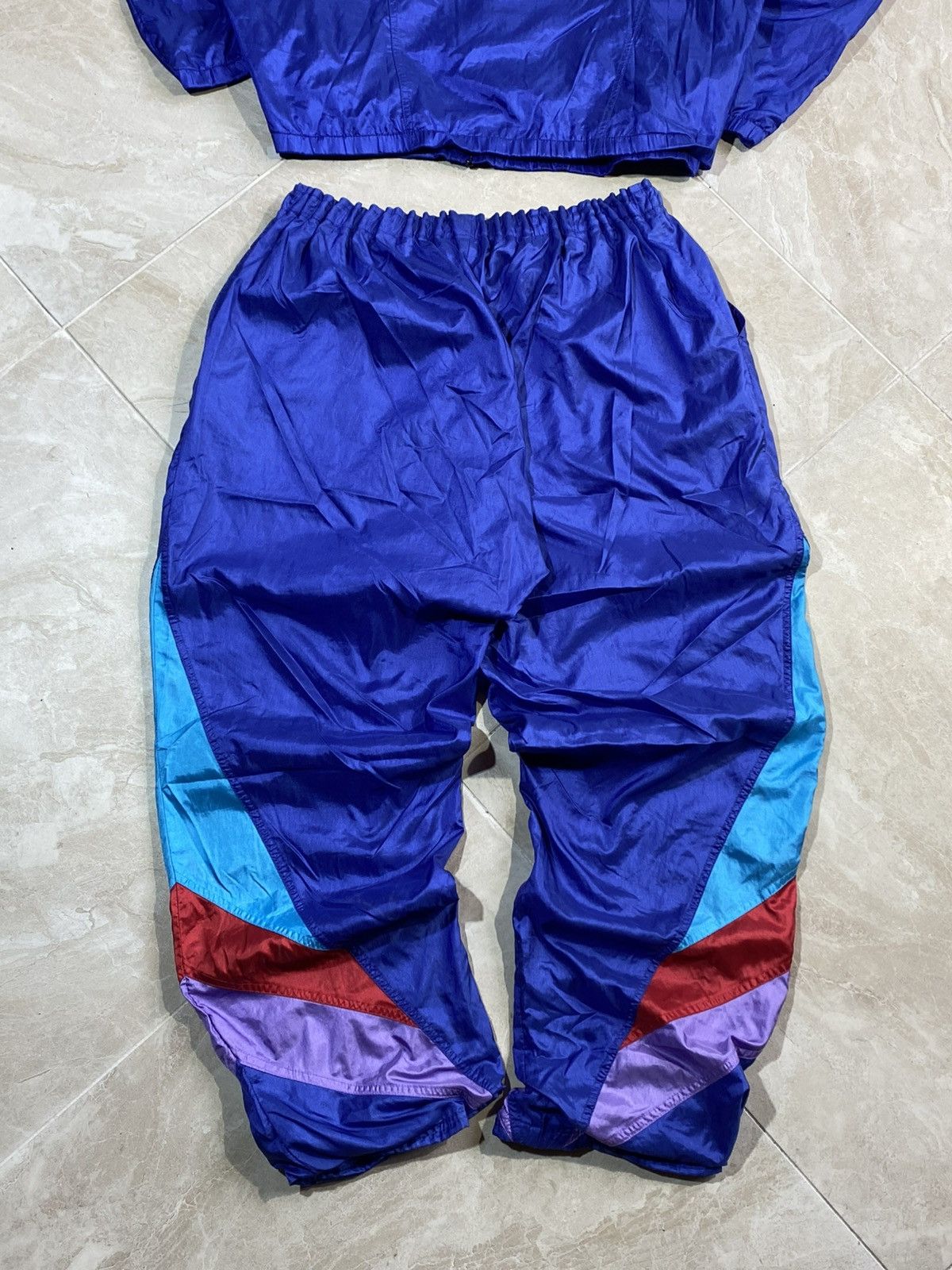 Adidas 🔥 Y2k ADIDAS COLORBLOCK TRACKSUIT RAVE TECHNO FIT PARACHUTE Size US M / EU 48-50 / 2 - 20 Thumbnail