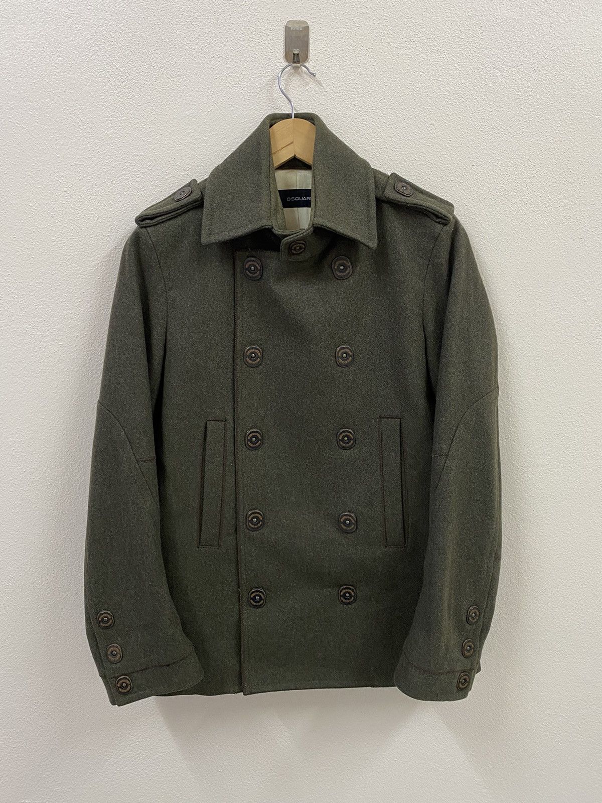 Dsquared2 DSQUARED 2 Jacket Military Style - Wool Size US M / EU 48-50 / 2 - 1 Thumbnail