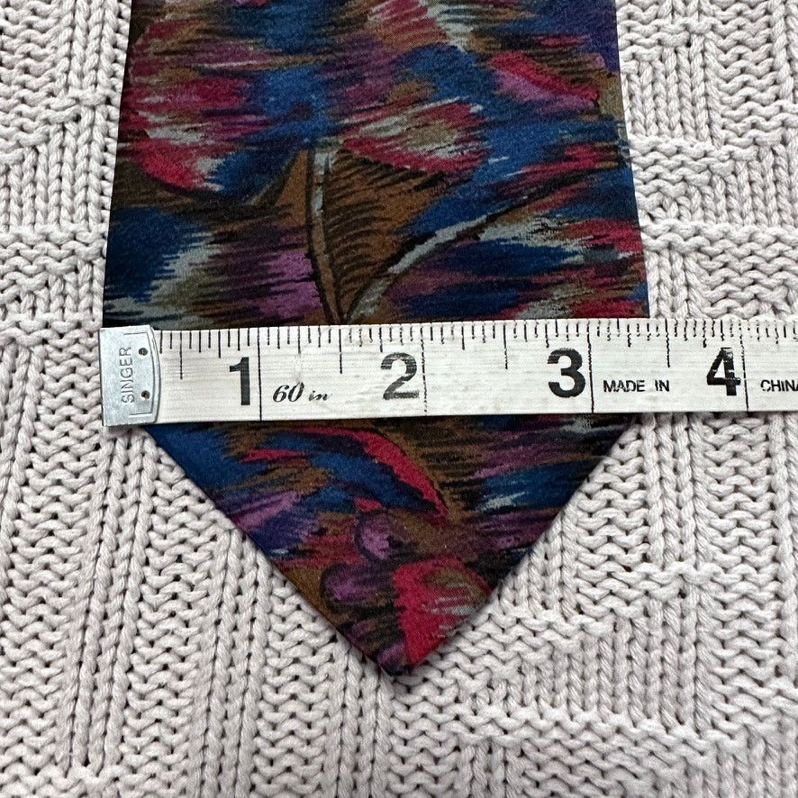 Bergdorf Goodman Vintage Bergdorf Goodman abstract print silk tie Size ONE SIZE - 5 Thumbnail