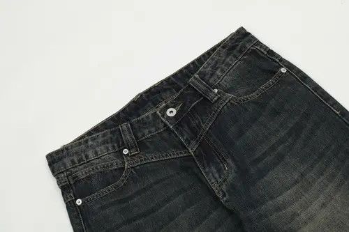 Hypebeast × Japanese Brand American retro washed straight loose casual flared jeans Size US 32 / EU 48 - 3 Thumbnail