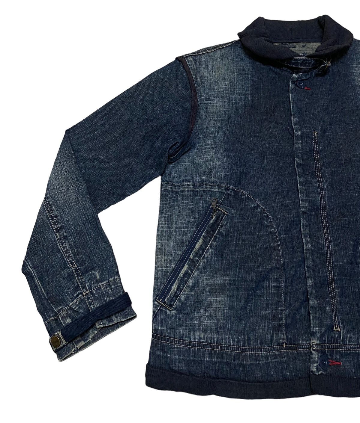 Marithe + Francois Girbaud Rare Vintage Marithe Francois Girbaud Denim Jacket 1990s Size US M / EU 48-50 / 2 - 5 Thumbnail