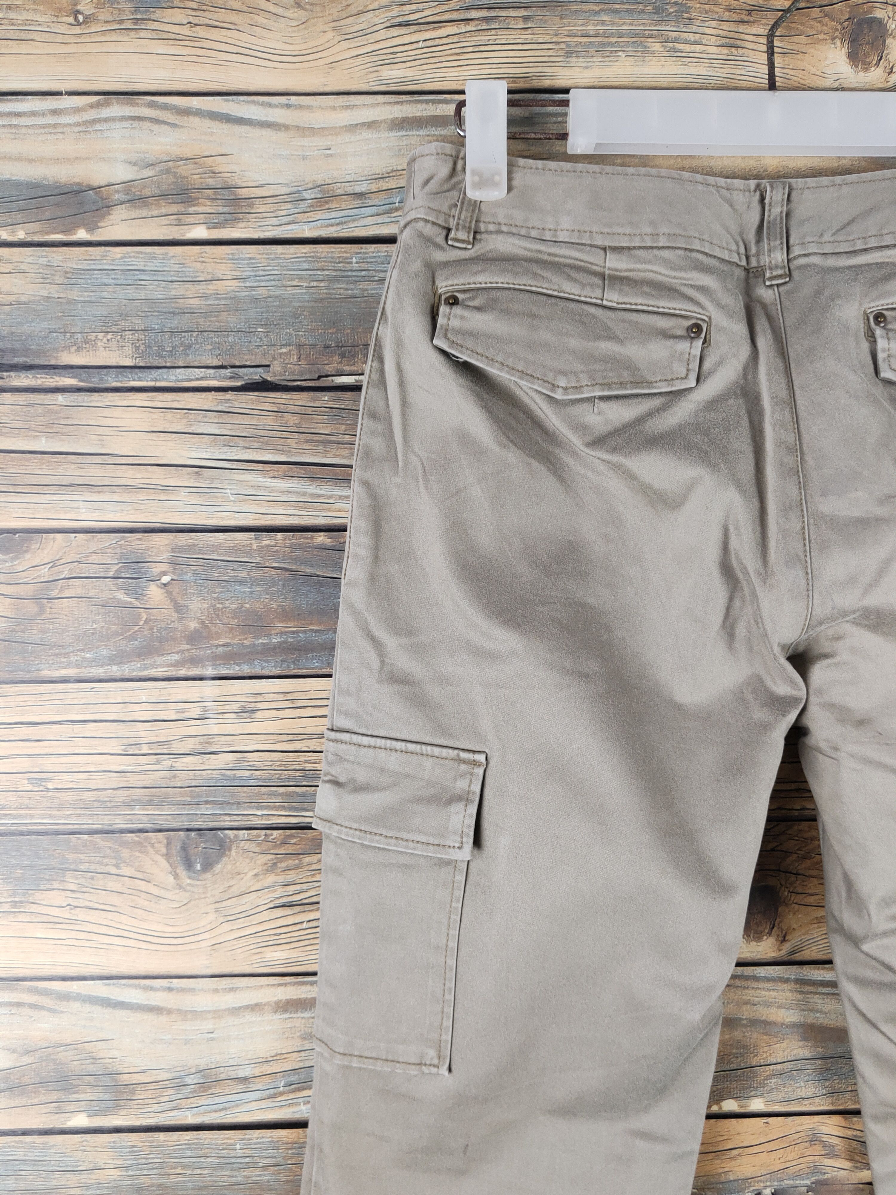 Melrose DL Melrose Claire Beige Multipocket Cargo Pants #1138 Size 28" / US 6 / IT 42 - 8 Thumbnail