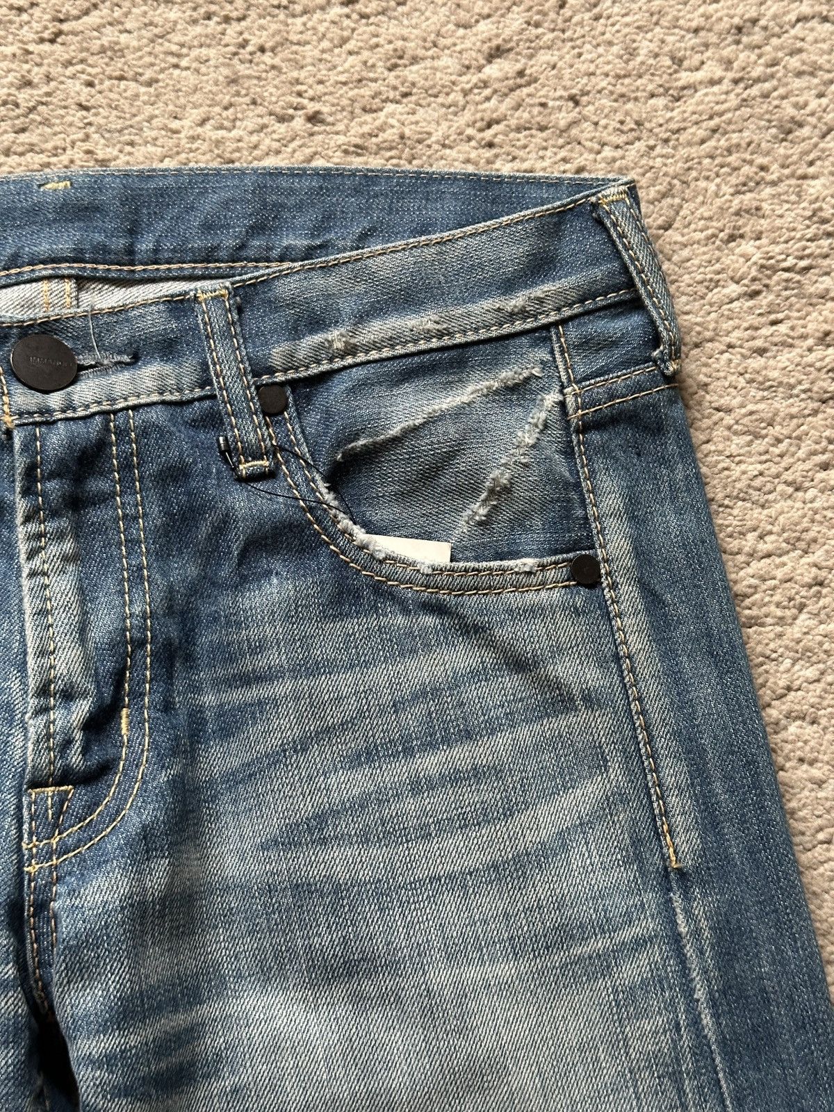 Japanese Brand 2000s Immanoel Cross Pocket Jeans Size US 30 / EU 46 - 10 Thumbnail