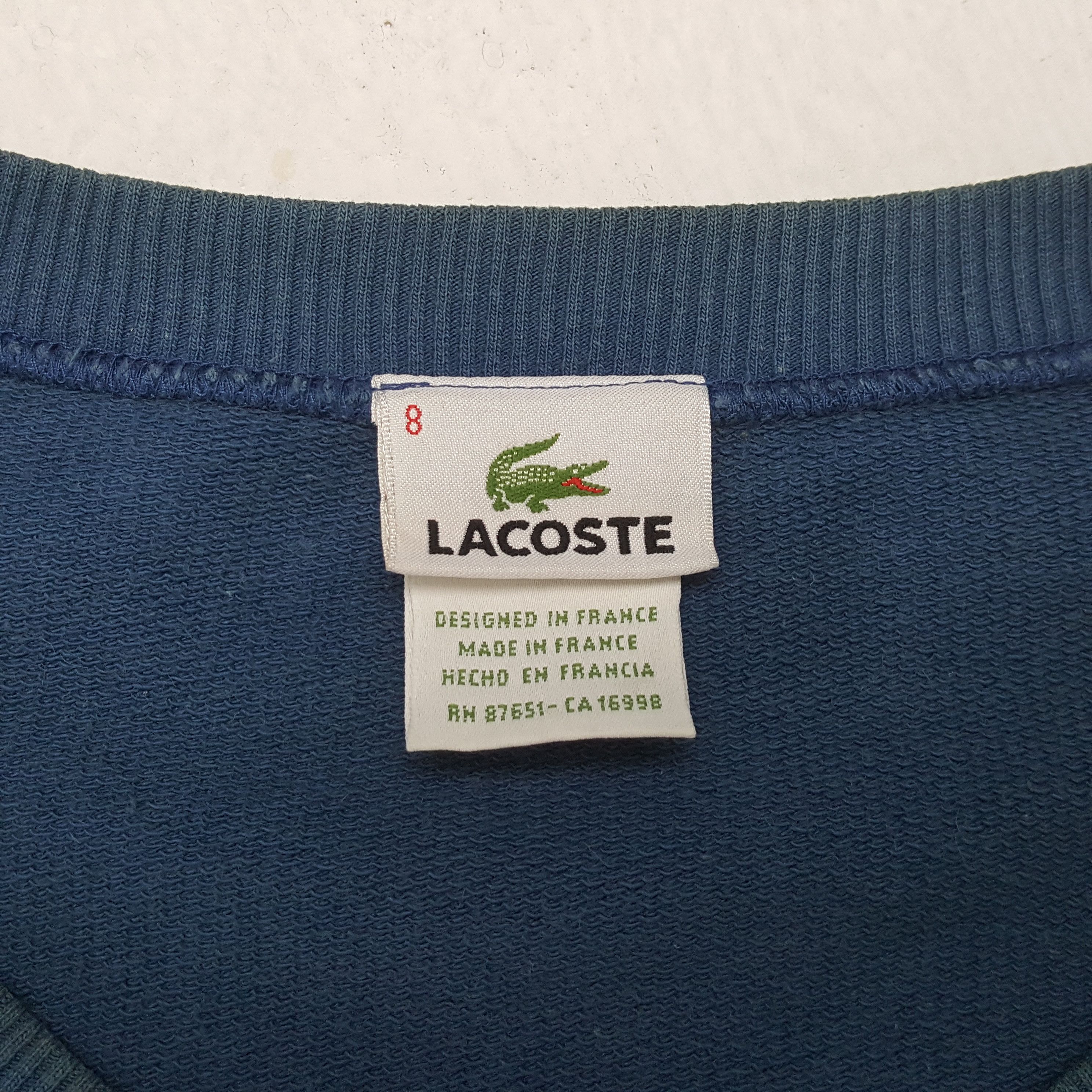 Lacoste LACOSTE Spellout Design Sweatshirt C292N20 Size US L / EU 52-54 / 3 - 4 Thumbnail