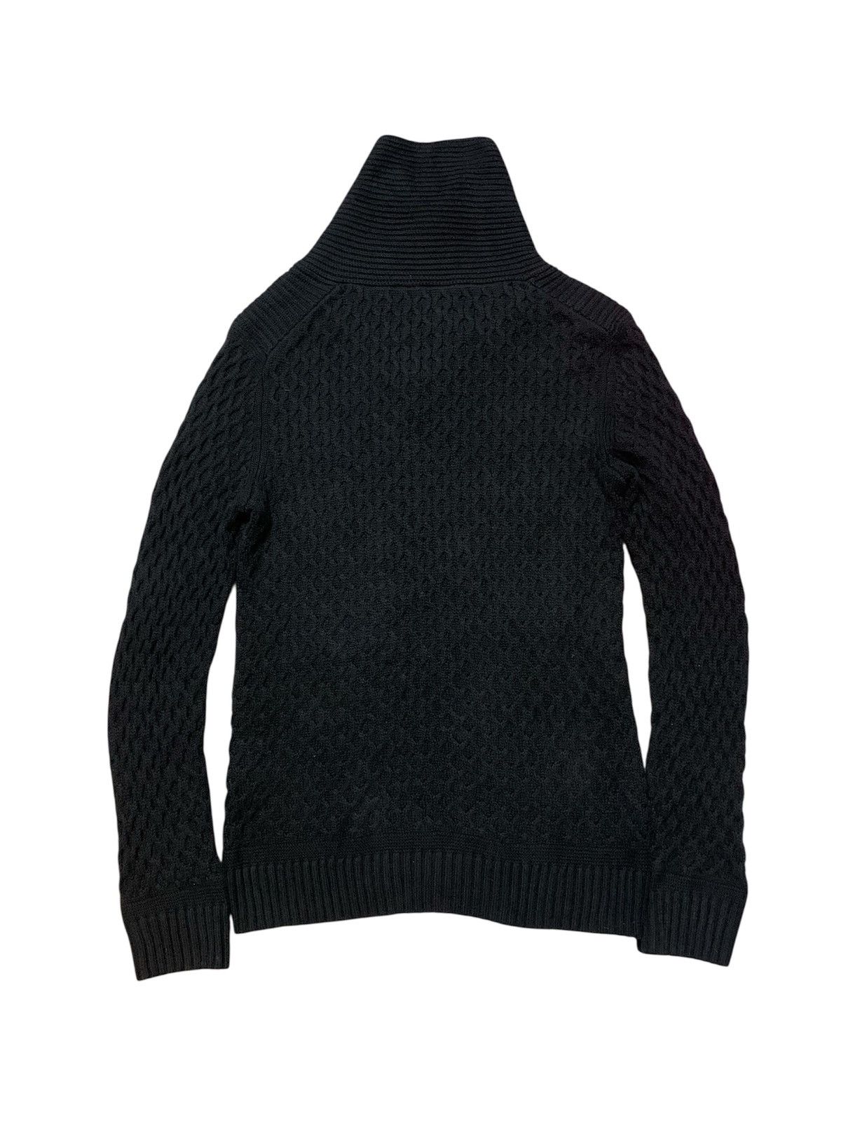 Armani Exchange Armani Exchange Cable Knit Avantgarde Black Size US M / EU 48-50 / 2 - 2 Thumbnail