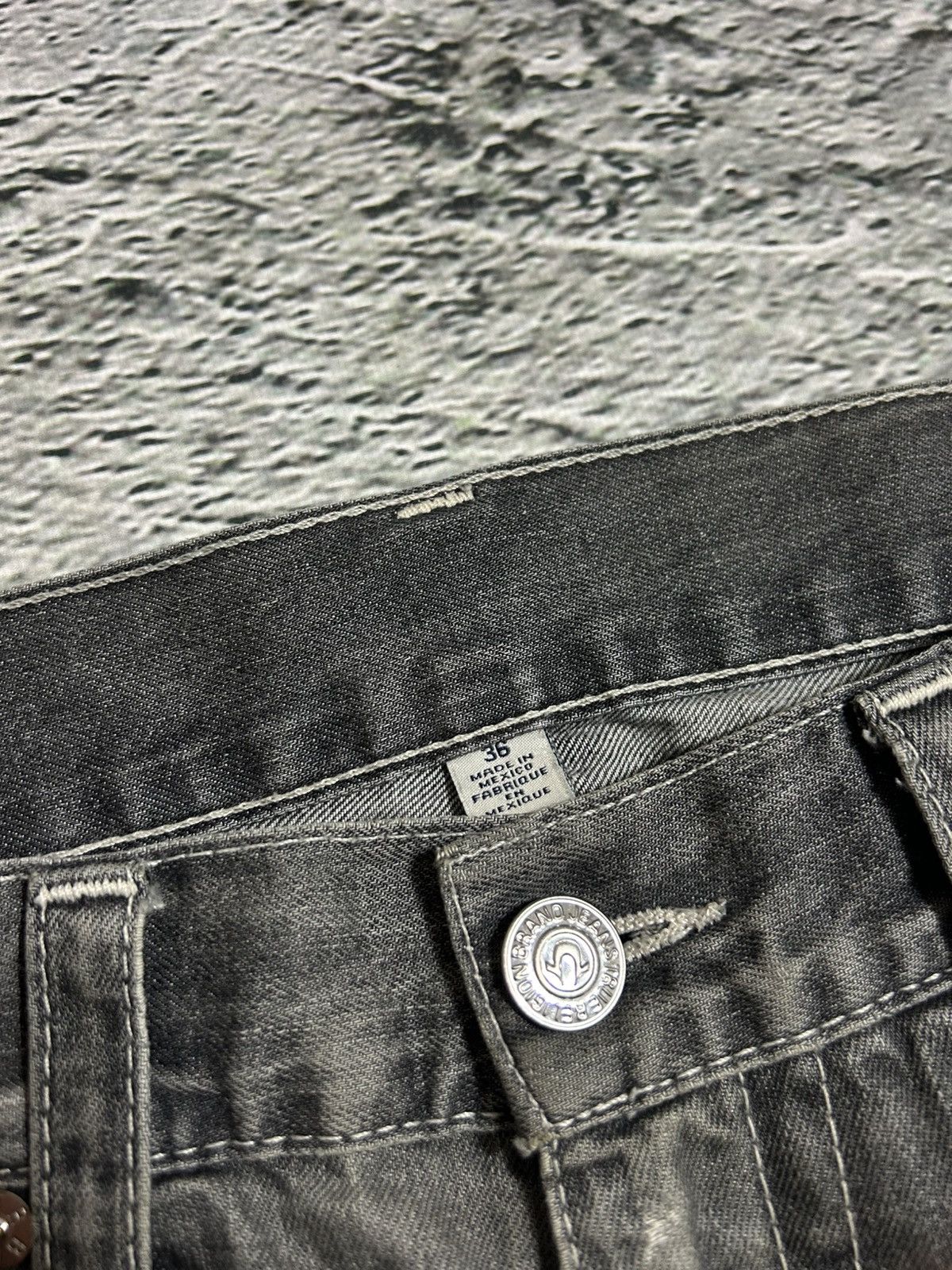 True Religion True Religion vintage grey jeans rope white stitching Ricky Size US 36 / EU 52 - 9 Thumbnail