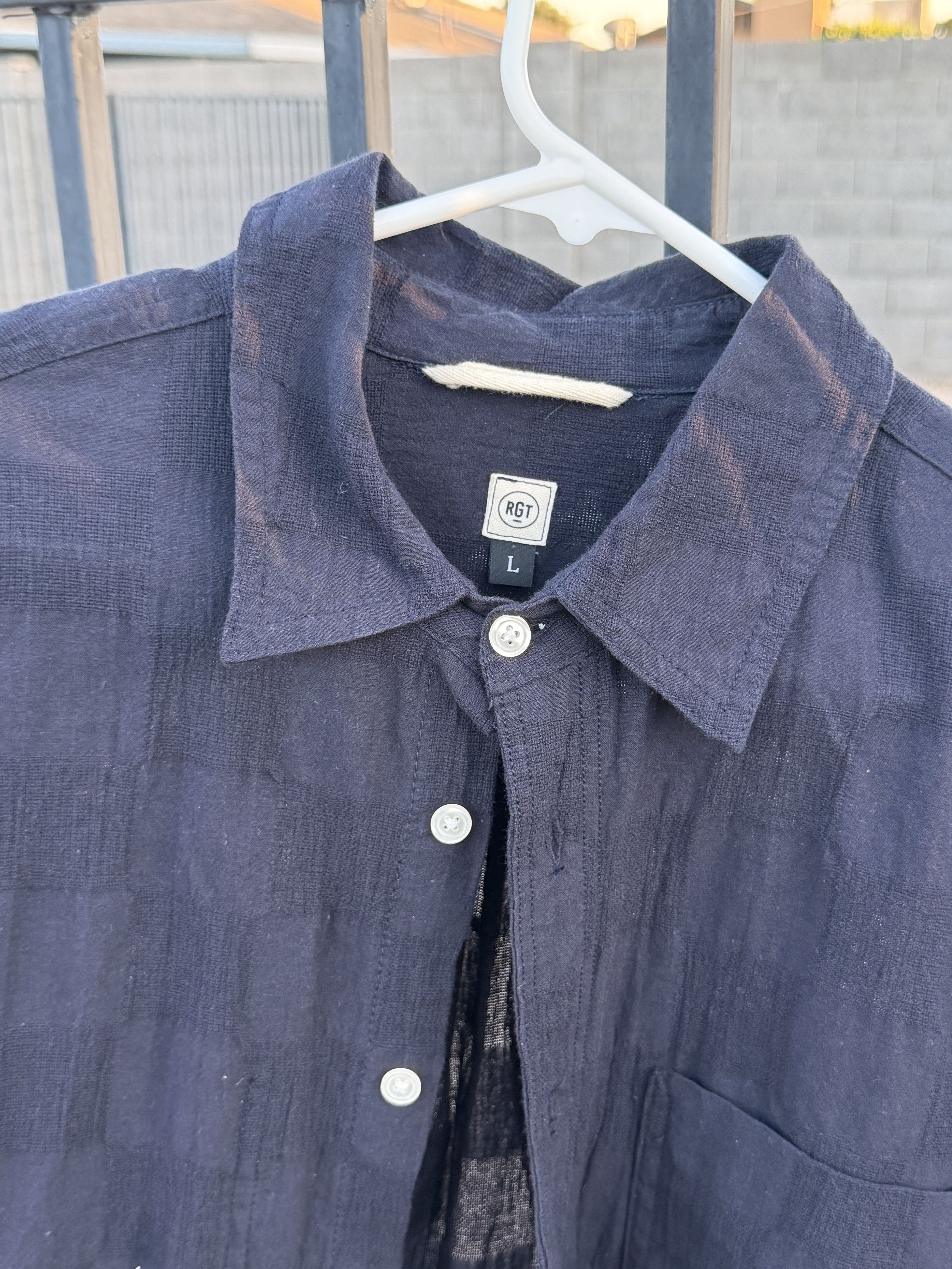 Rogue Territory Jumper Shirt Navy Checkered