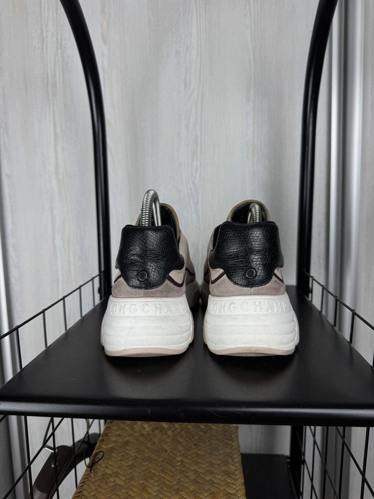 Longchamp LONGCHAMP Freeminder Cloud Beige Suede Sneakers Women’s 38 Size US 8 / IT 38 - 11 Thumbnail
