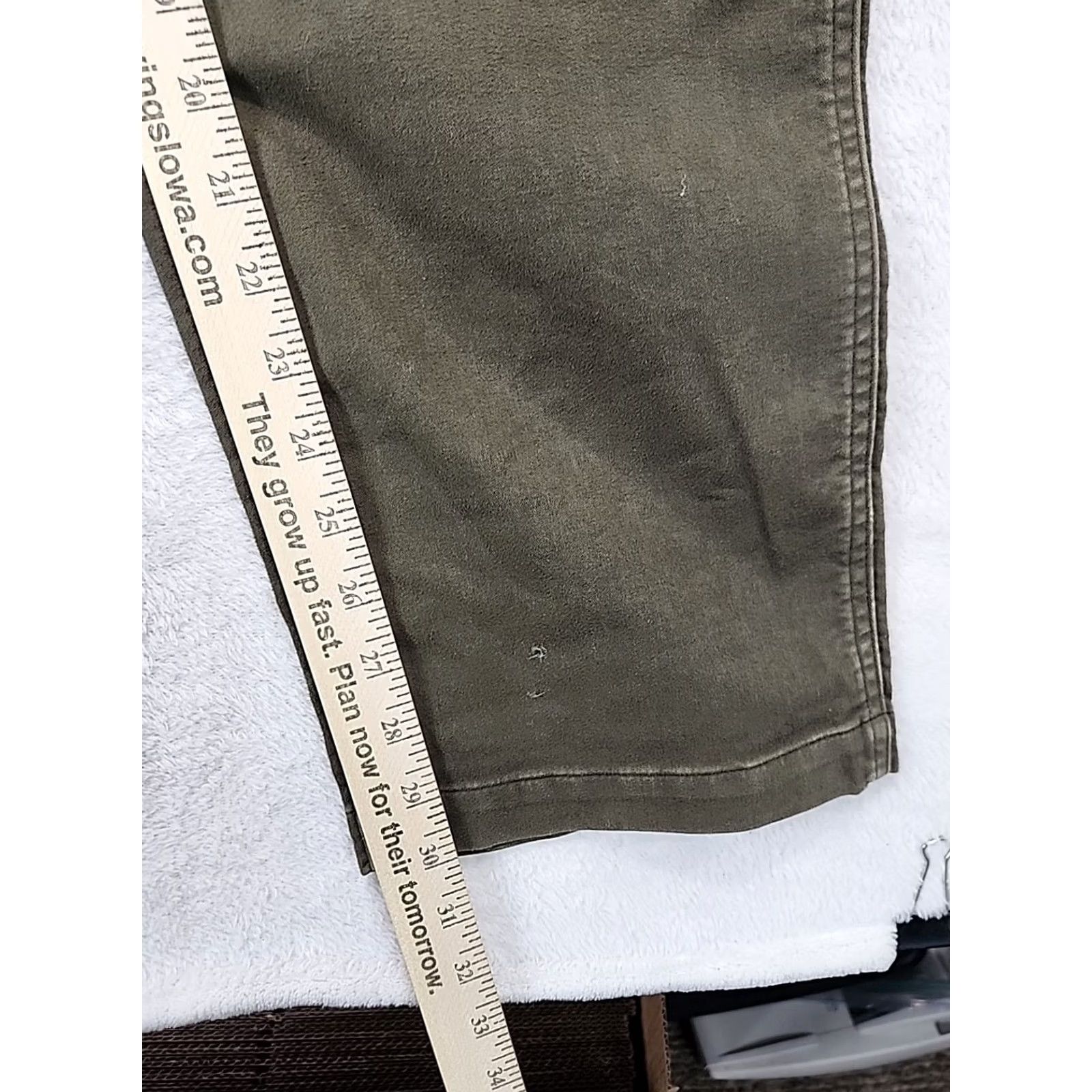Lands' End Lands' End Men's 34 Adjustable Waist Olive Green Chino Outdoor Camp Pants Shirt? Size US 34 / EU 50 - 7 Thumbnail