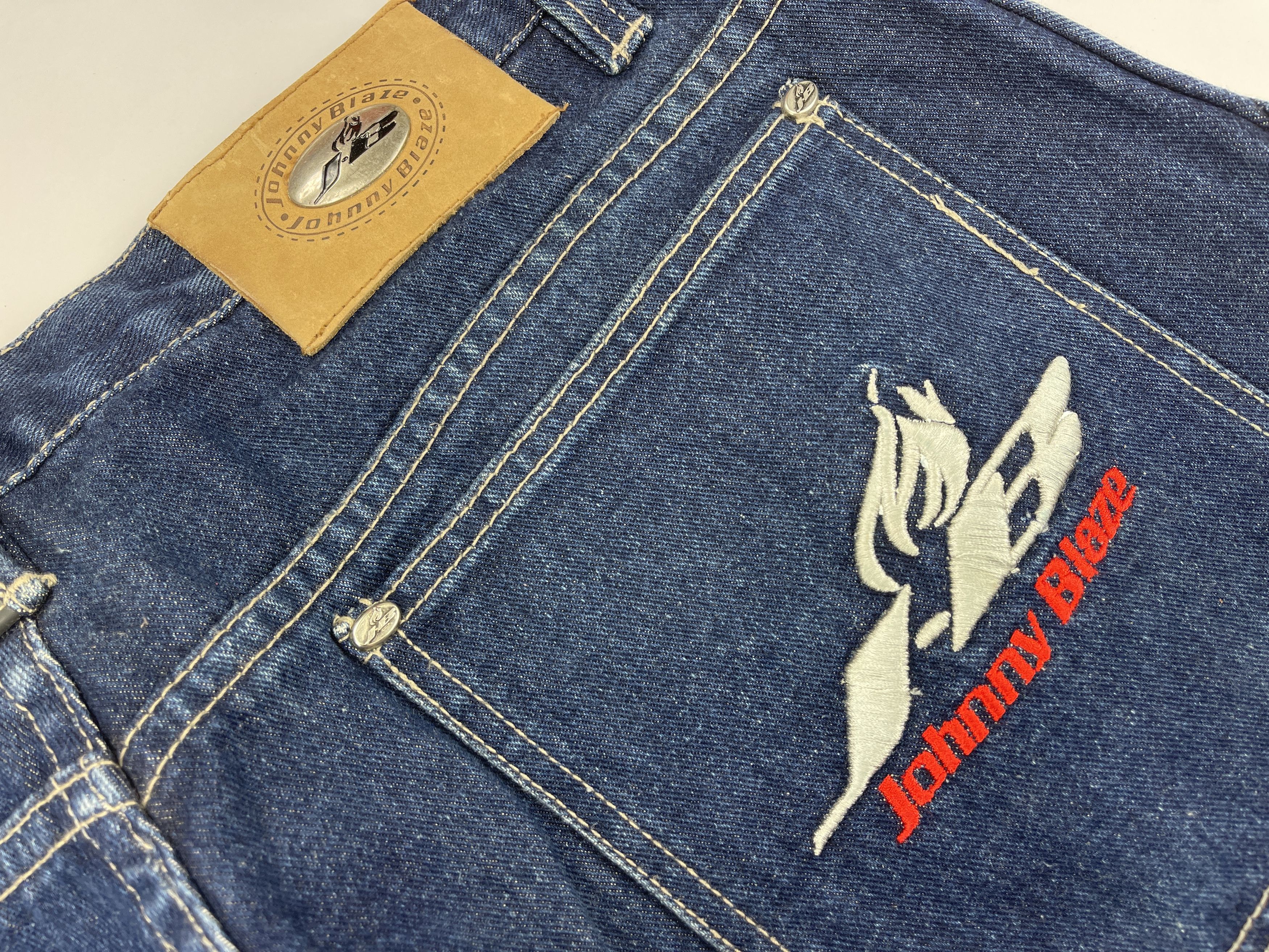 Wu-Tang Clan JOHNNY BLAZE jeans shorts, Wu Wear, Wu Tang Clan vintage, 36 Size US 36 / EU 52 - 7 Thumbnail