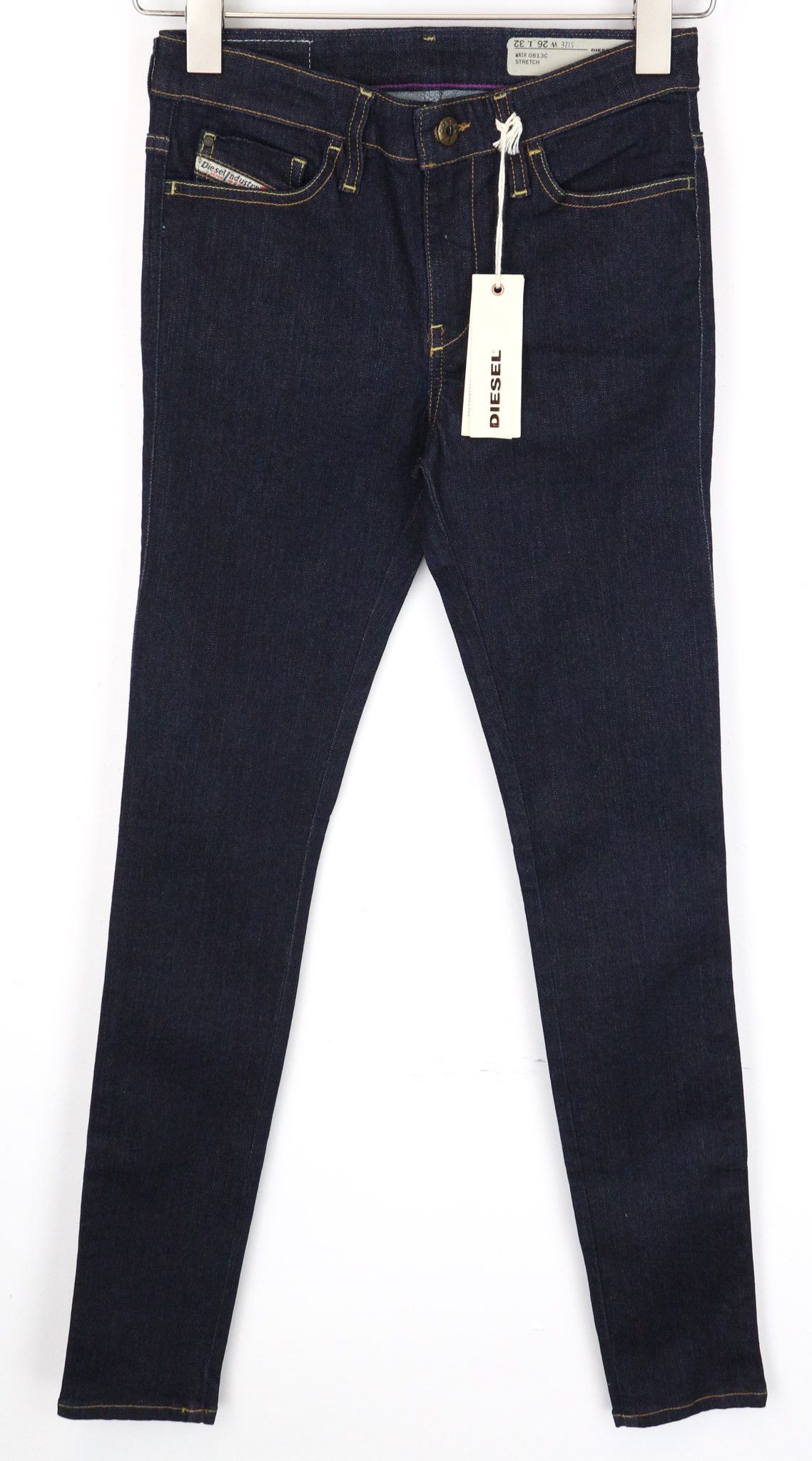 Diesel SKINZEE 0813C W26/L32 Blue Stretch Jeans 70948 Size 26" / US 2 / IT 38 - 1 Thumbnail