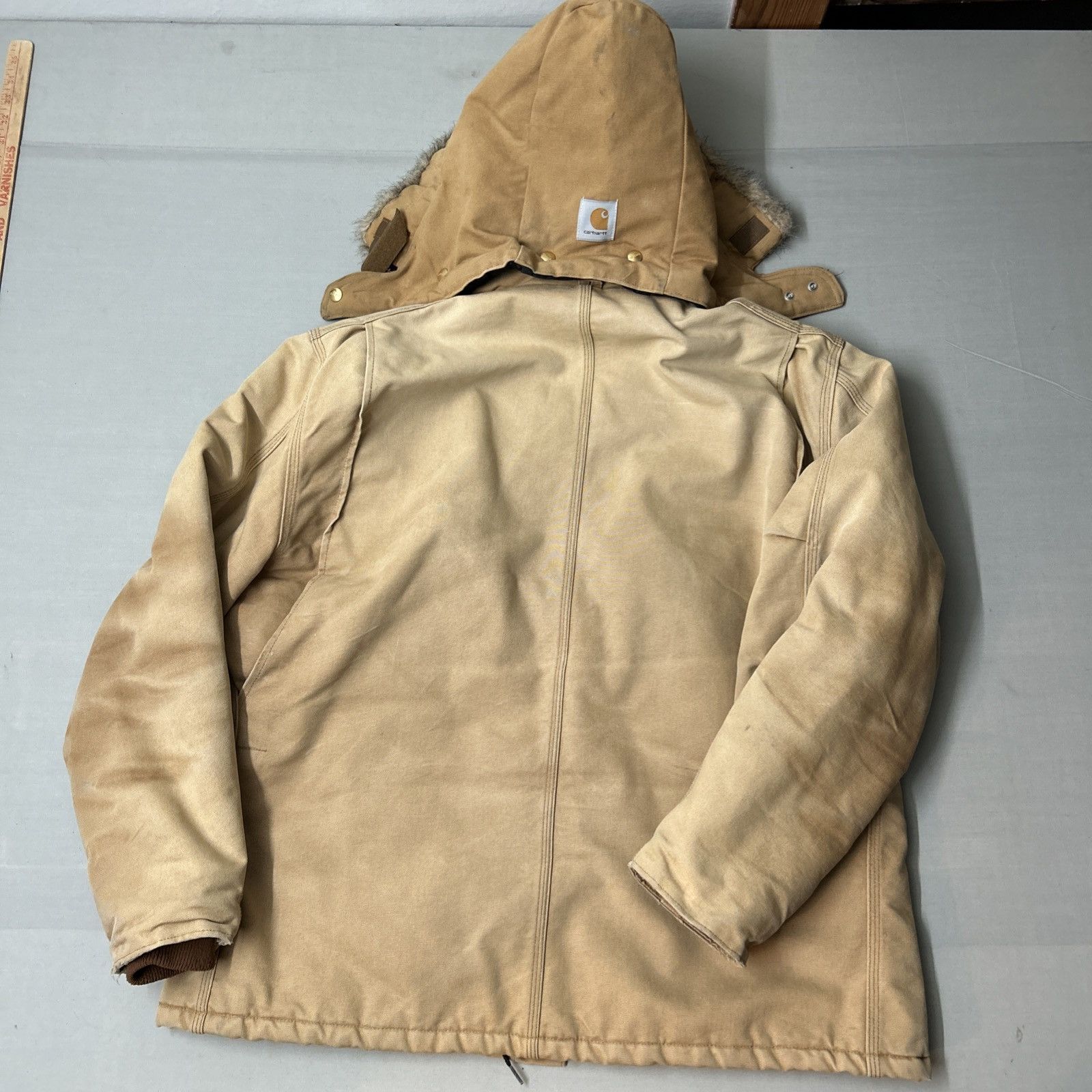 Carhartt Vintage Carhartt C03 BRN Arctic Coat A01 Hood USA UNION TAG Size US L / EU 52-54 / 3 - 9 Thumbnail