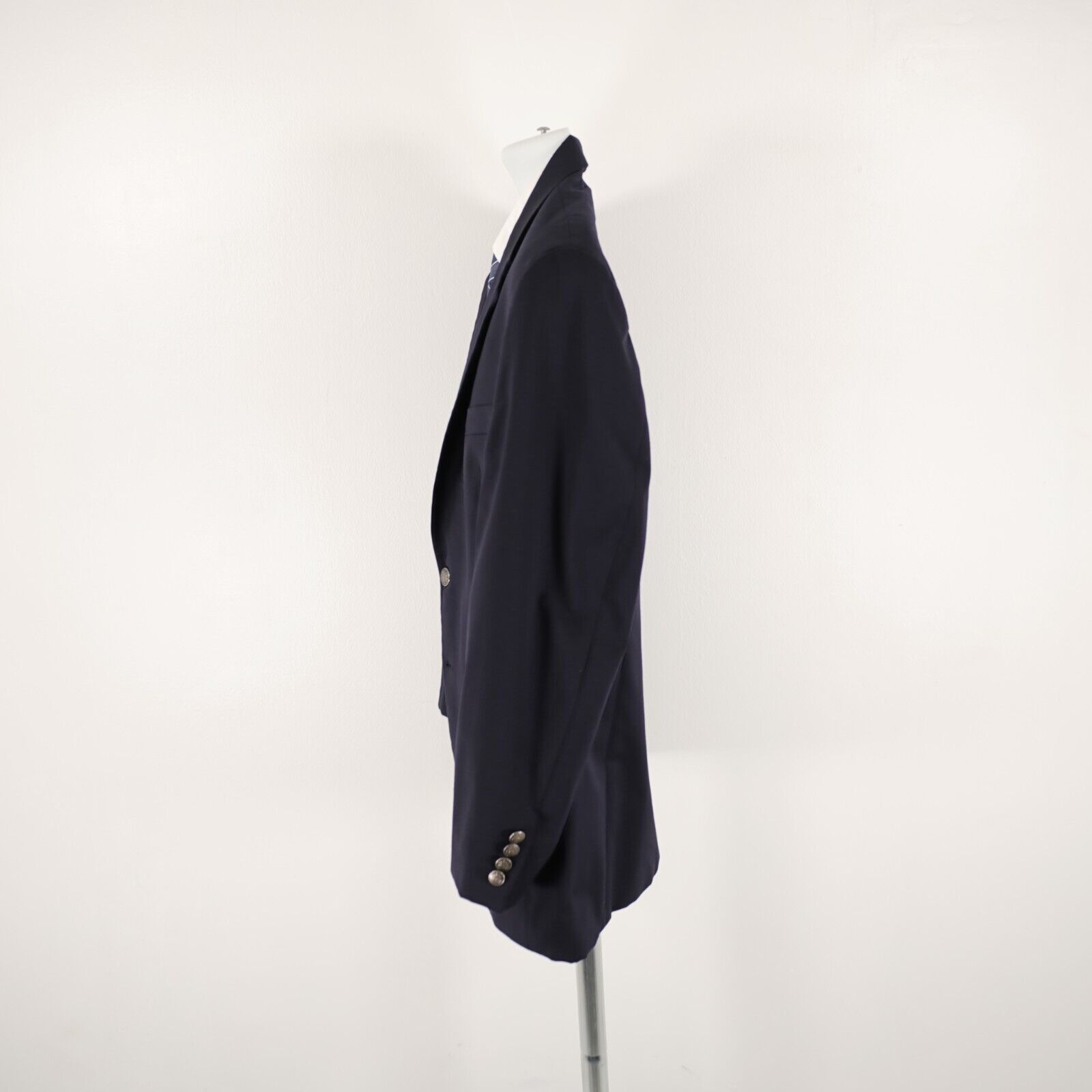 Michael Kors Michal Kors Blue Wool 2 Silver Button Blazer 42R Tagged 42S Size 42R - 5 Thumbnail
