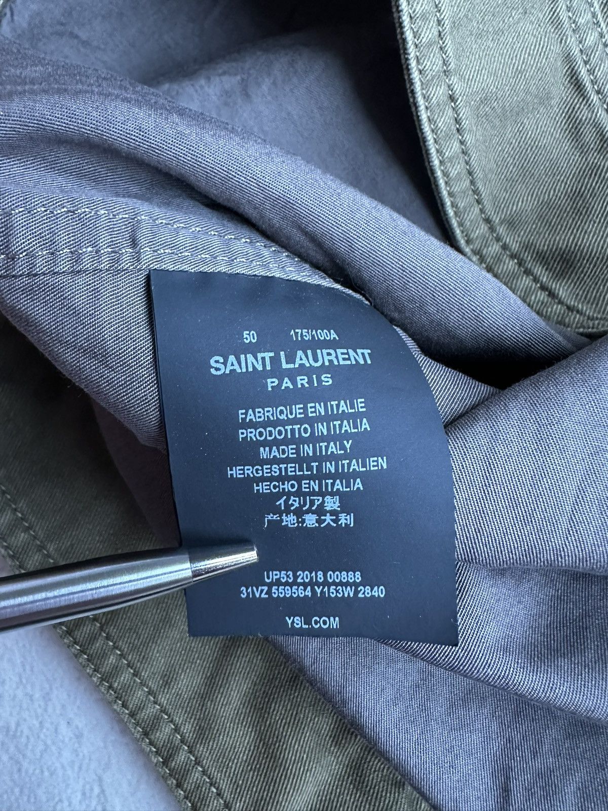 Saint Laurent Paris $2290 SS19 Saint Laurent sleeveless embroidered jacket 50 Size US M / EU 48-50 / 2 - 24 Thumbnail