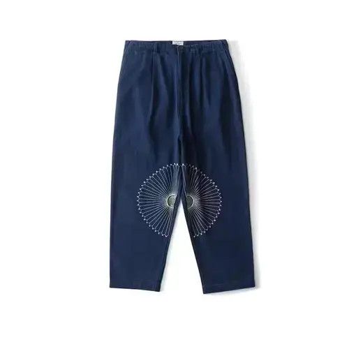 Japanese Brand 20AW Indigo Union Japan Blue Dyed Sashiko Pants Size US 31 - 1 Thumbnail
