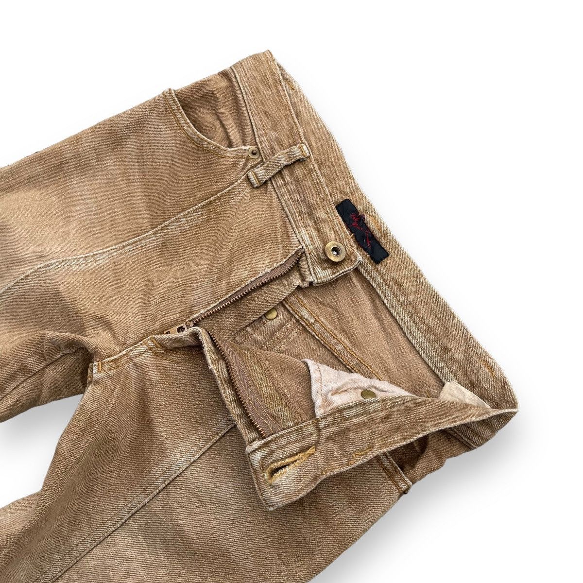 If Six Was Nine × Japanese Brand × Le Grande Bleu (L.G.B.) VINTAGE JAPANESE SUPER FLARE DENIM PANTS Size 26" / US 2 / IT 38 - 4 Thumbnail