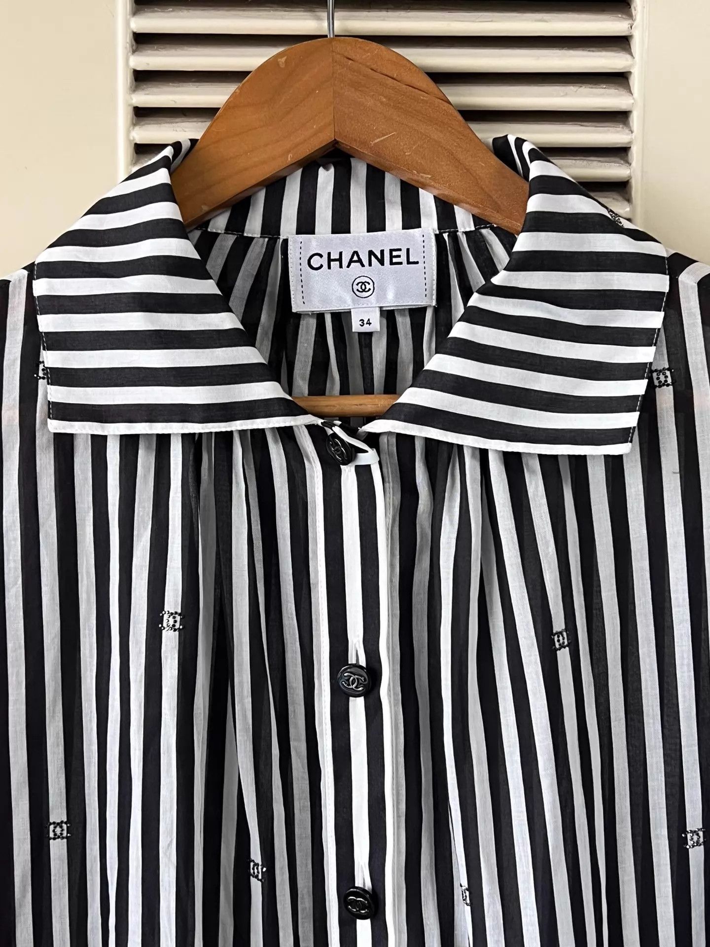 Chanel Chanel 24M B&W Striped Cake Skirt 34 CC Logo Size XS / US 0-2 / IT 36-38 - 3 Thumbnail