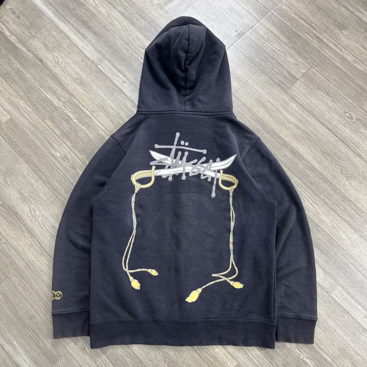 Stussy Stussy Faded Graphic Zip Hoodie in Washed Black | Grailed