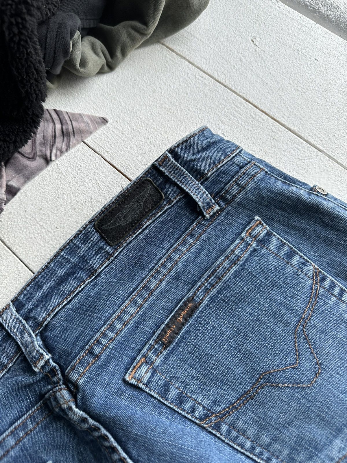 Harley Davidson × Vintage 🚨Vintage Y2K Harley Davidson Jeans Light Wash usa Size US 31 - 8 Thumbnail