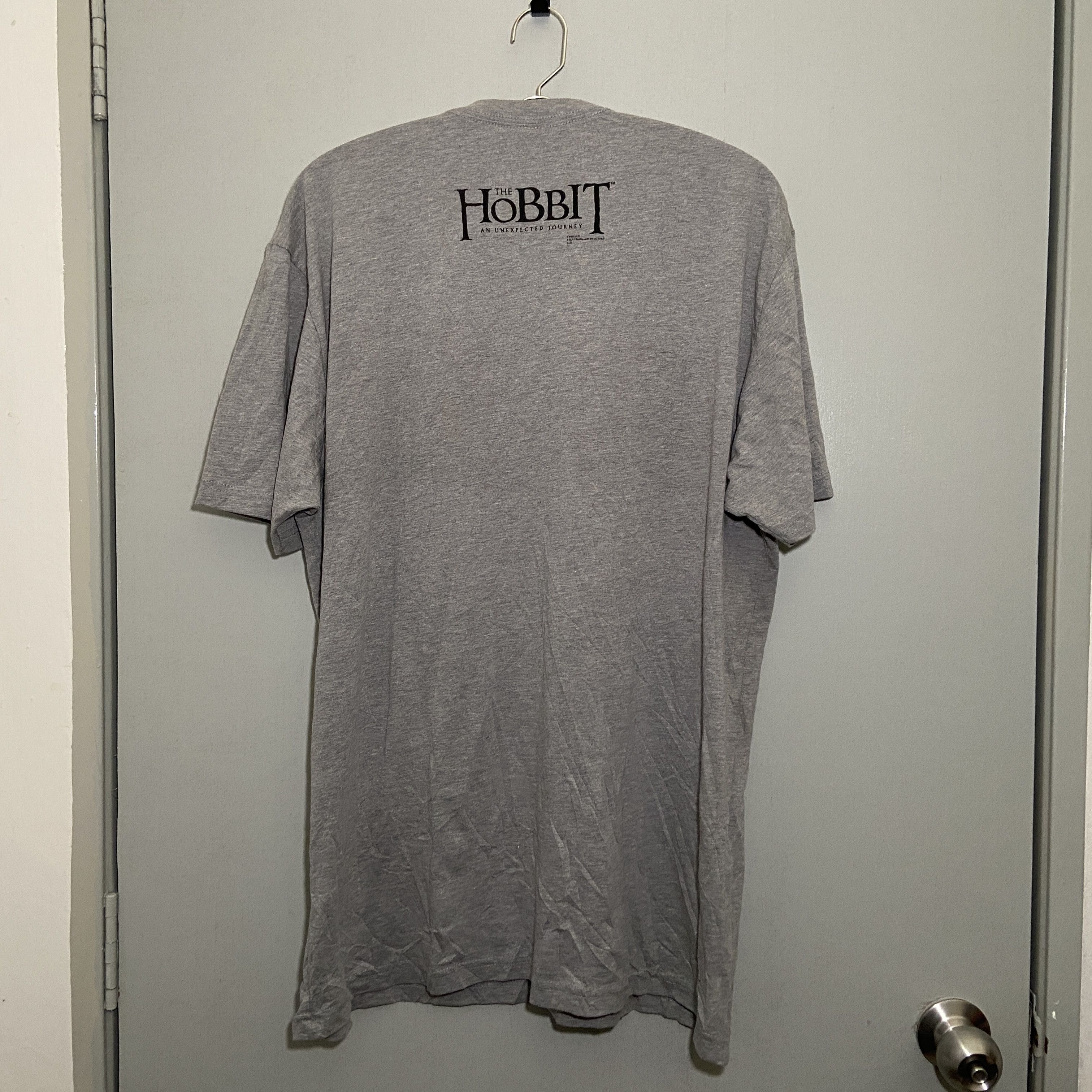 Vintage Lord of the Rings Hobbit an Unexpected Journey Promo Tee Size US XL / EU 56 / 4 - 4 Thumbnail