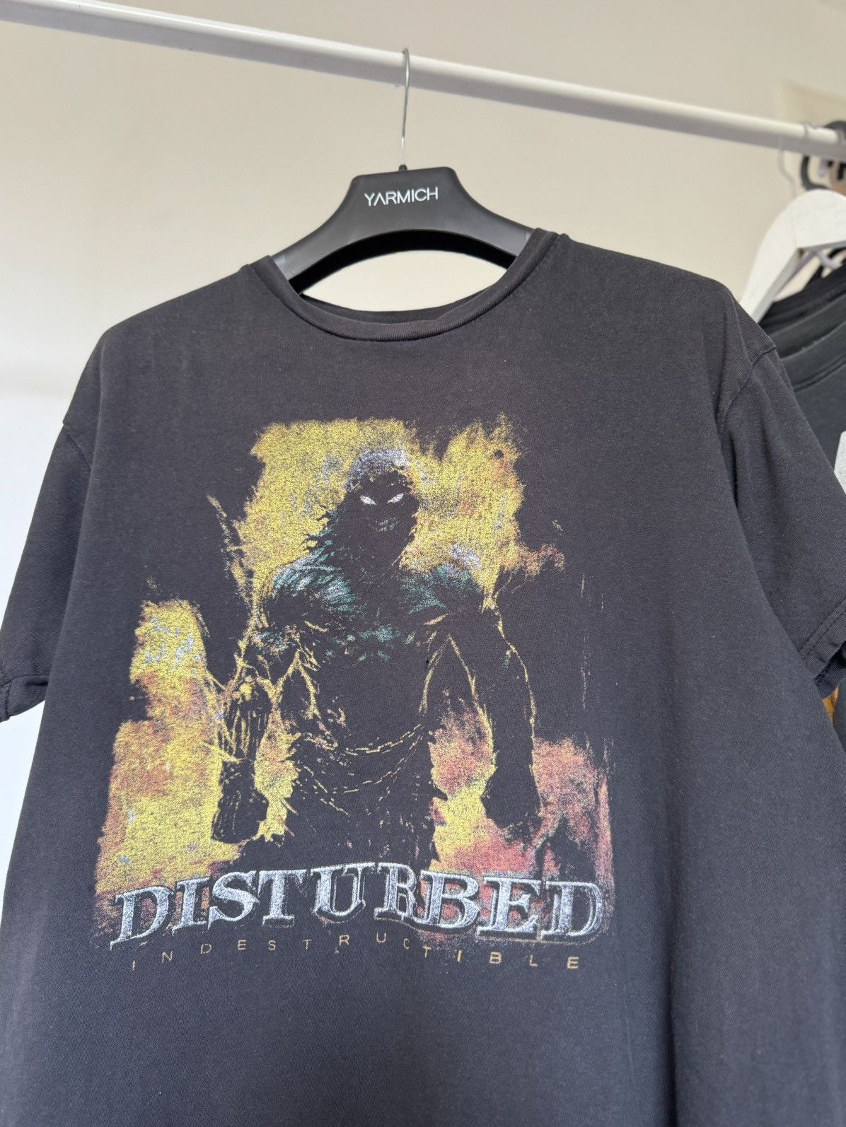 Band Tees Vintage 2008 Disturbed Indestructible Faded Band T Shirt Size US M / EU 48-50 / 2 - 2 Thumbnail