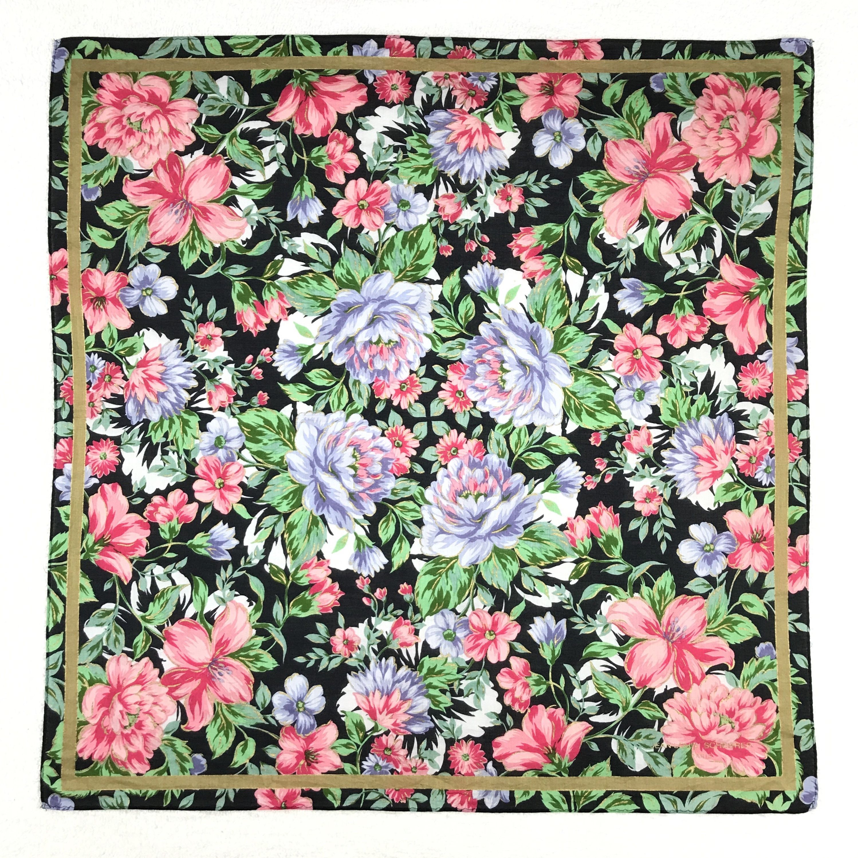 Designer × Jean Paul Gaultier × Vintage Vintage Jean Louis Sherrer Bandana Neckerchief Handkerchief Size ONE SIZE - 1 Thumbnail