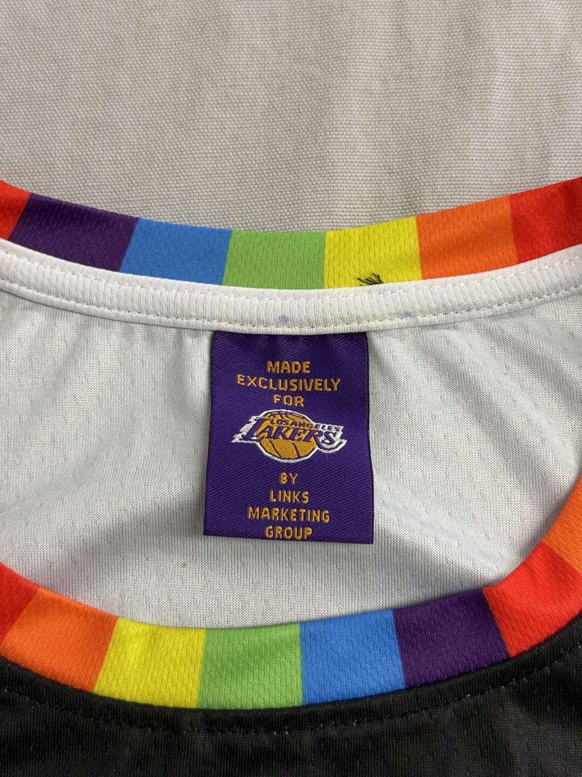 Designer Gay Pride Los Angeles NBA Lakers Basketball Jersey #1 - XL Size US XL / EU 56 / 4 - 3 Thumbnail