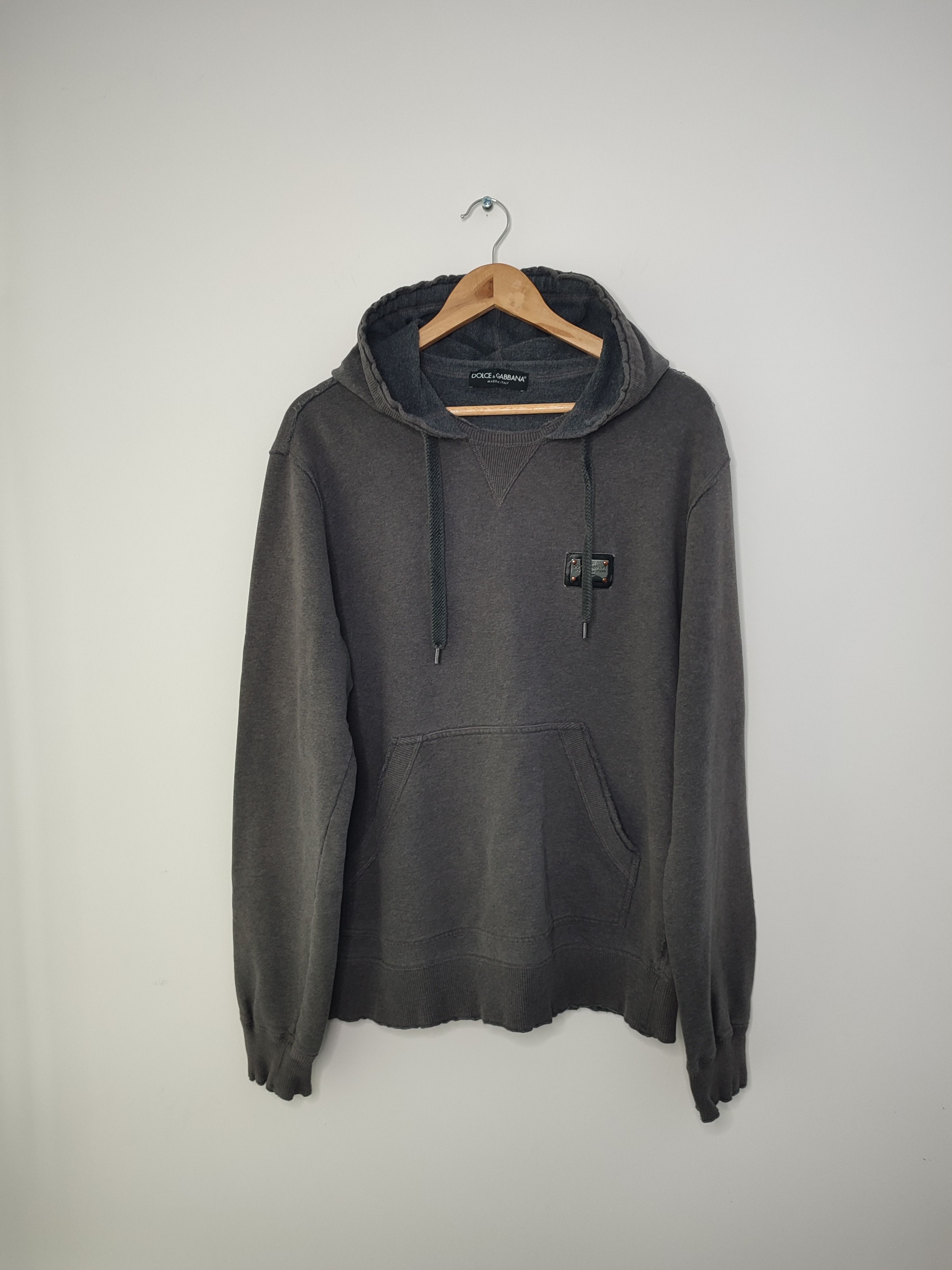Dolce & Gabbana Hoodie Dolce & Gabbana mens gray Size US M / EU 48-50 / 2 - 2 Thumbnail