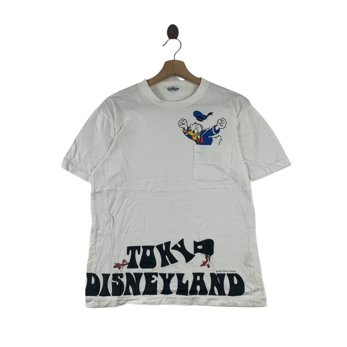 Disney Vintage TOKYO DISNEYLAND DONALD Duck Angry Tee Shirt Top Size S / US 4 / IT 40 - 1 Thumbnail