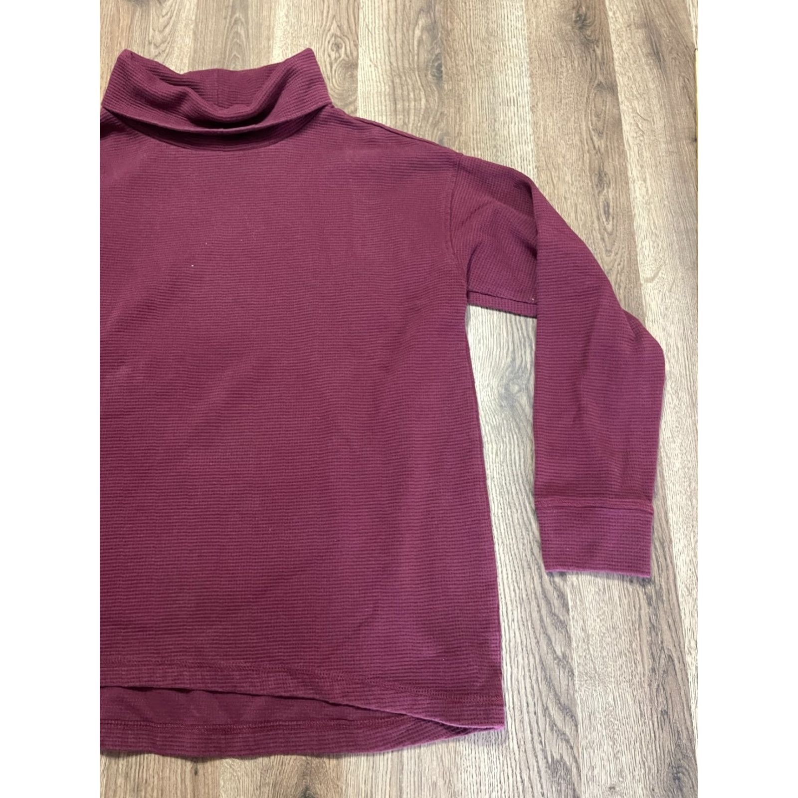 Lands' End Lands' End Sweater, Women's Large, Red Maroon, Turtleneck, Pullover, Regular Fit, Casual, Knit, – Mens? Size L / US 10 / IT 46 - 4 Thumbnail