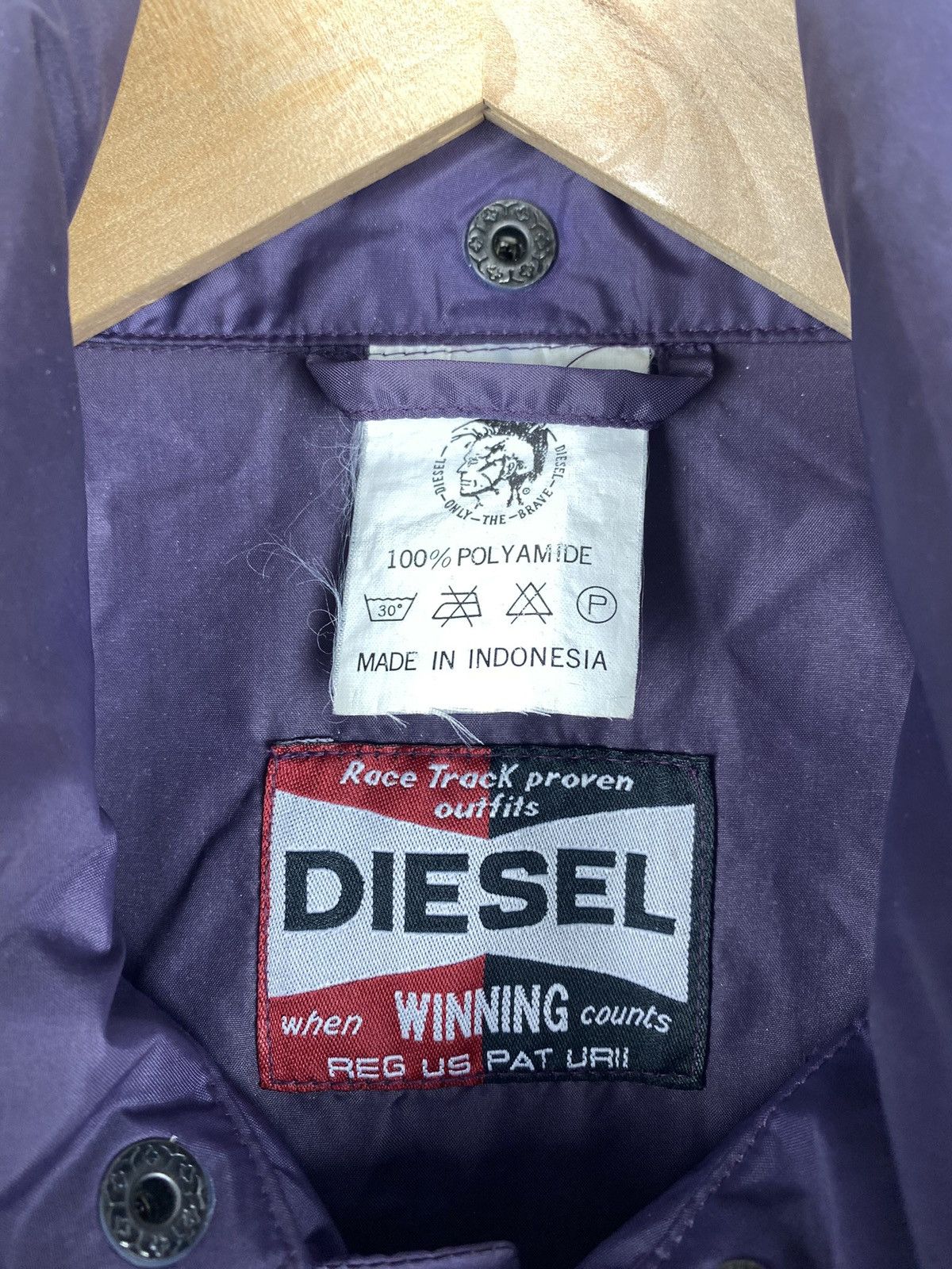 Diesel × Vintage VTG Diesel men’s nylon big logo coach jacket size L Size US L / EU 52-54 / 3 - 22 Thumbnail