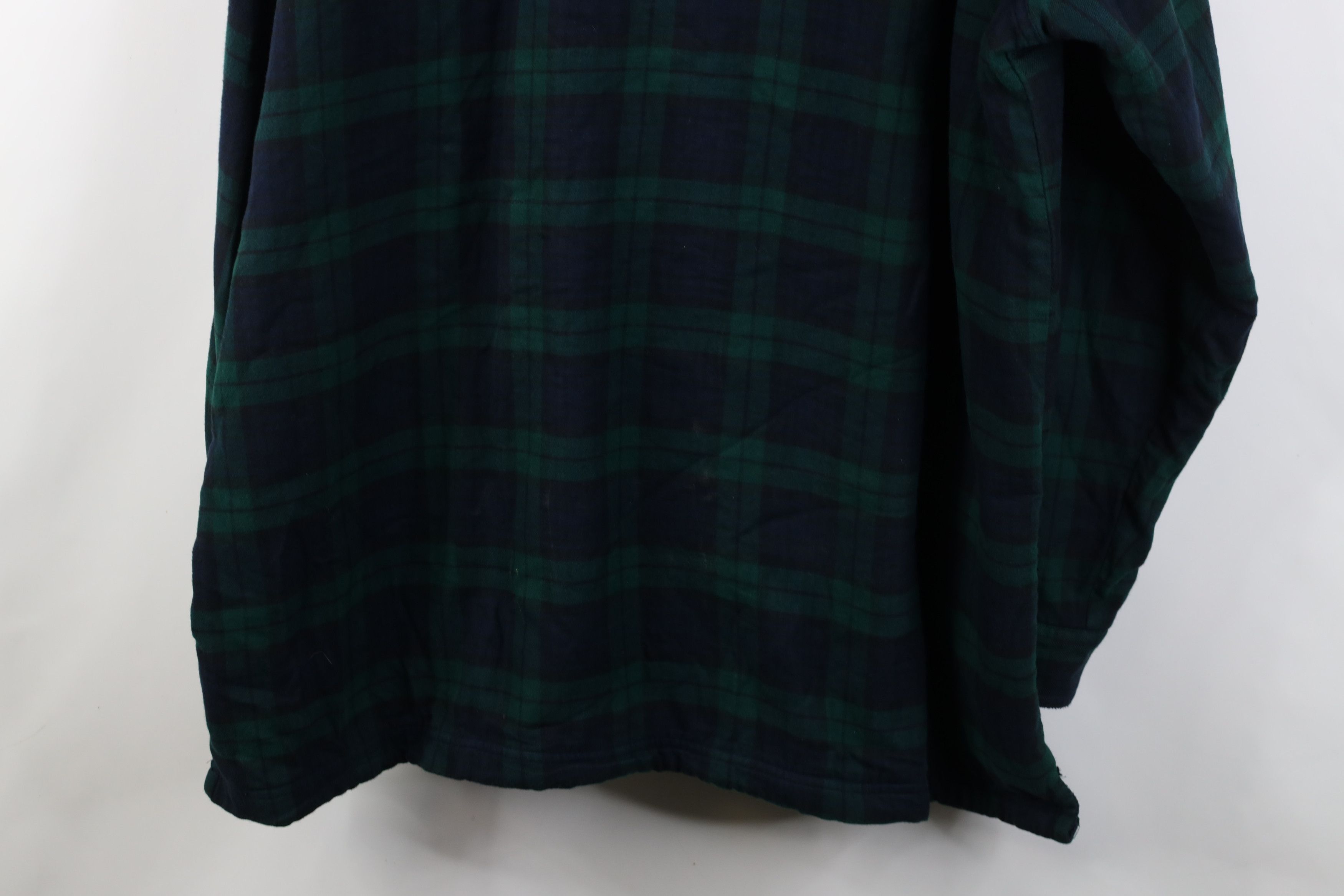 L.L. Bean Vintage LL Bean Fleece Lined Flannel Button Shirt Jacket Size US XXL / EU 58 / 5 - 15 Thumbnail
