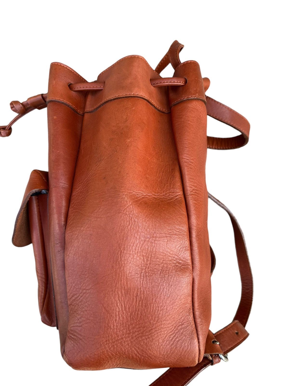 Leather Vintage Unknown Japan High Quality Leather Backpack Bag Size ONE SIZE - 10 Thumbnail