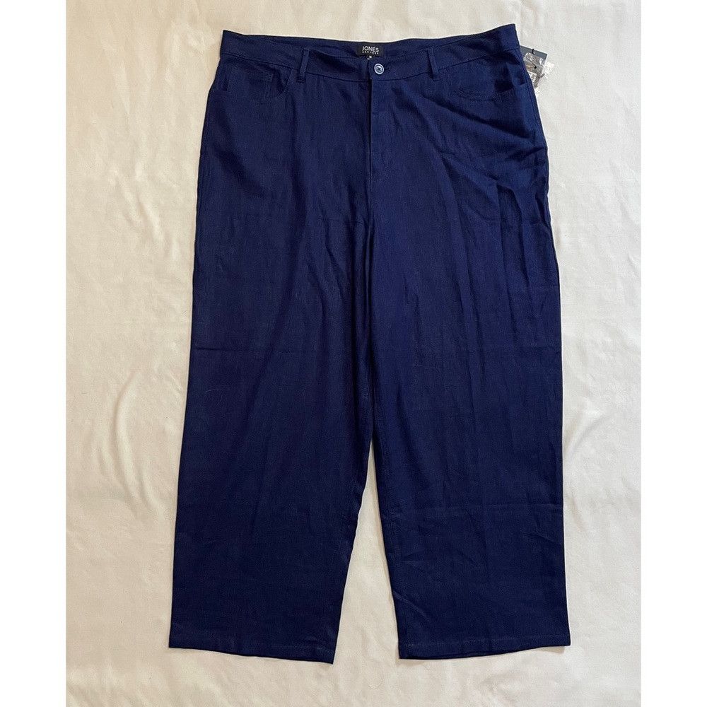 Jones New York NWT New $90 Jones New York Blue Lexington High Rise Linen B Size 38" / US 16 / IT 52 - 2 Thumbnail