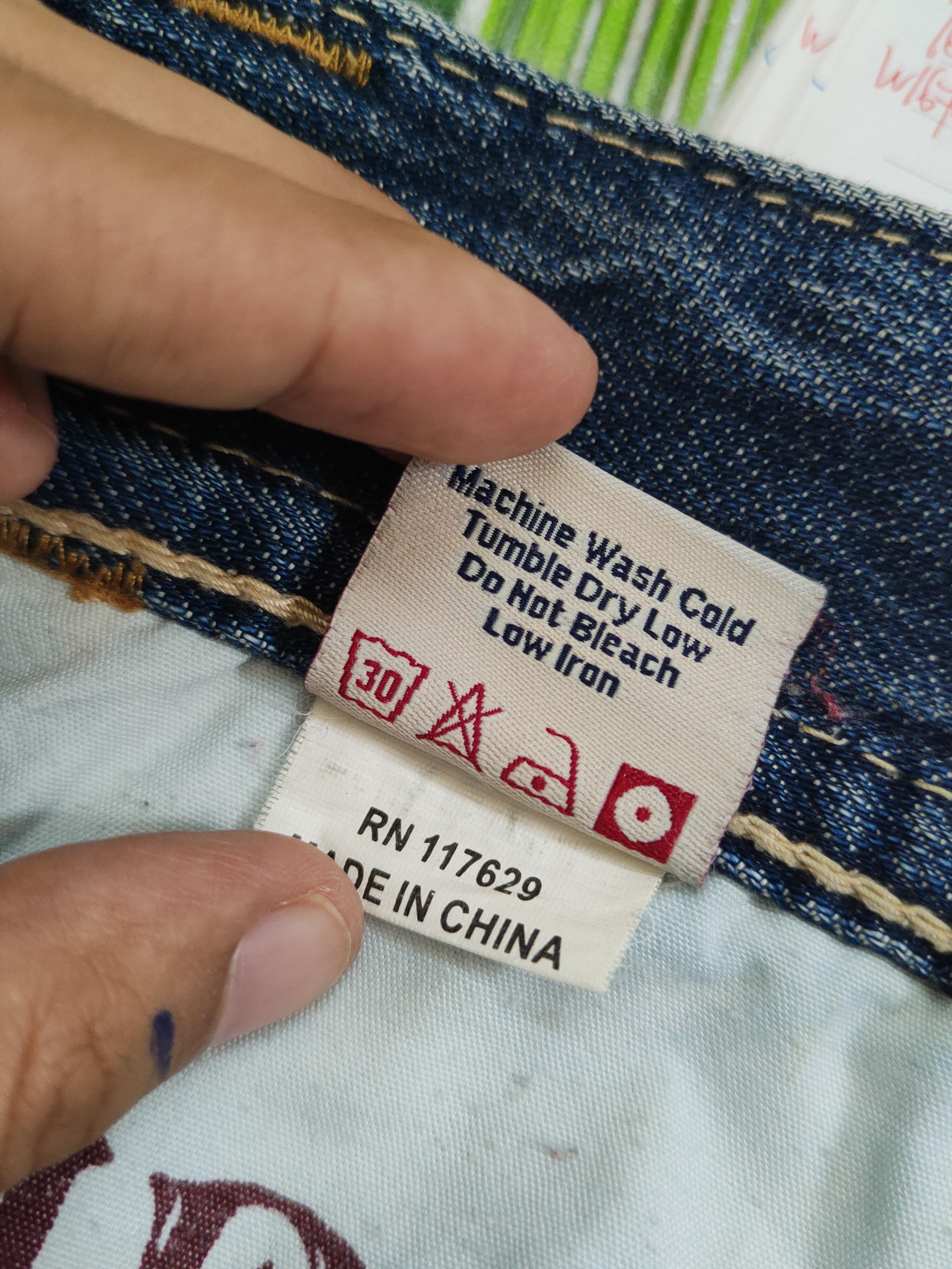 Mek Denim Mek Denim Dark Blue Distressed Ripped Jeans #W1700 Size 30" / US 8 / IT 44 - 15 Thumbnail