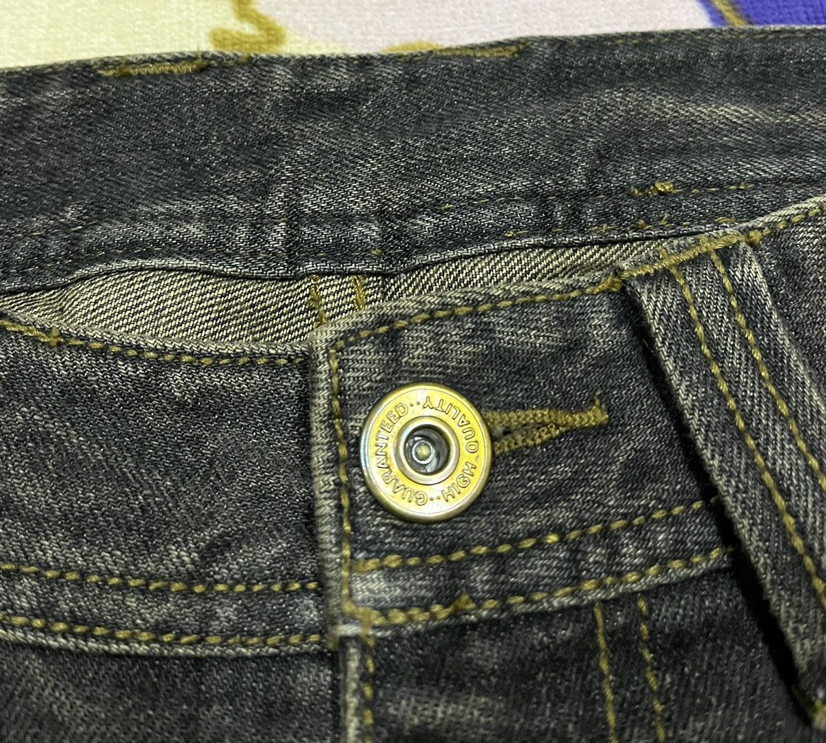 Japanese Brand Punk Skulls Design by RATTLE TRAP Distressed Denim Size US 34 / EU 50 - 12 Thumbnail