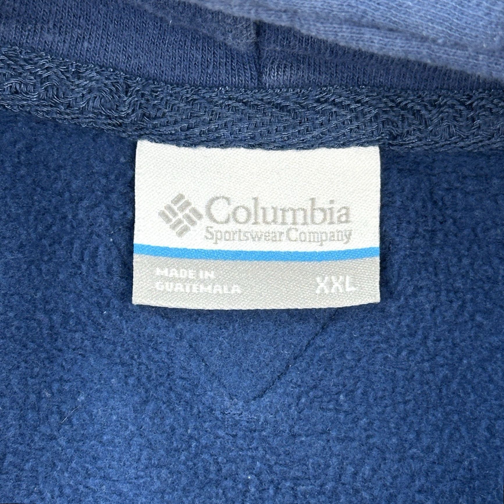 Vintage Columbia PFG Hoodie Mens 2XL Blue USA Fish Flag Pullover Outdoor Hiking Fishing Hooded Pockets Regular Fit Shirt Size US XXL / EU 58 / 5 - 7 Thumbnail
