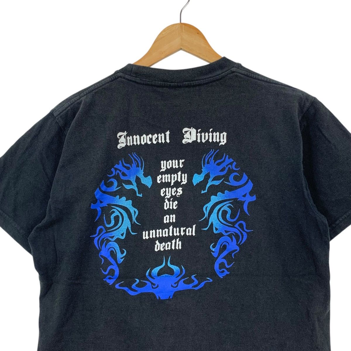 Vintage Vintage 90s ZOWIE INNOCENT DIVING Usa Dragon Animal Tshirt Size US M / EU 48-50 / 2 - 4 Thumbnail