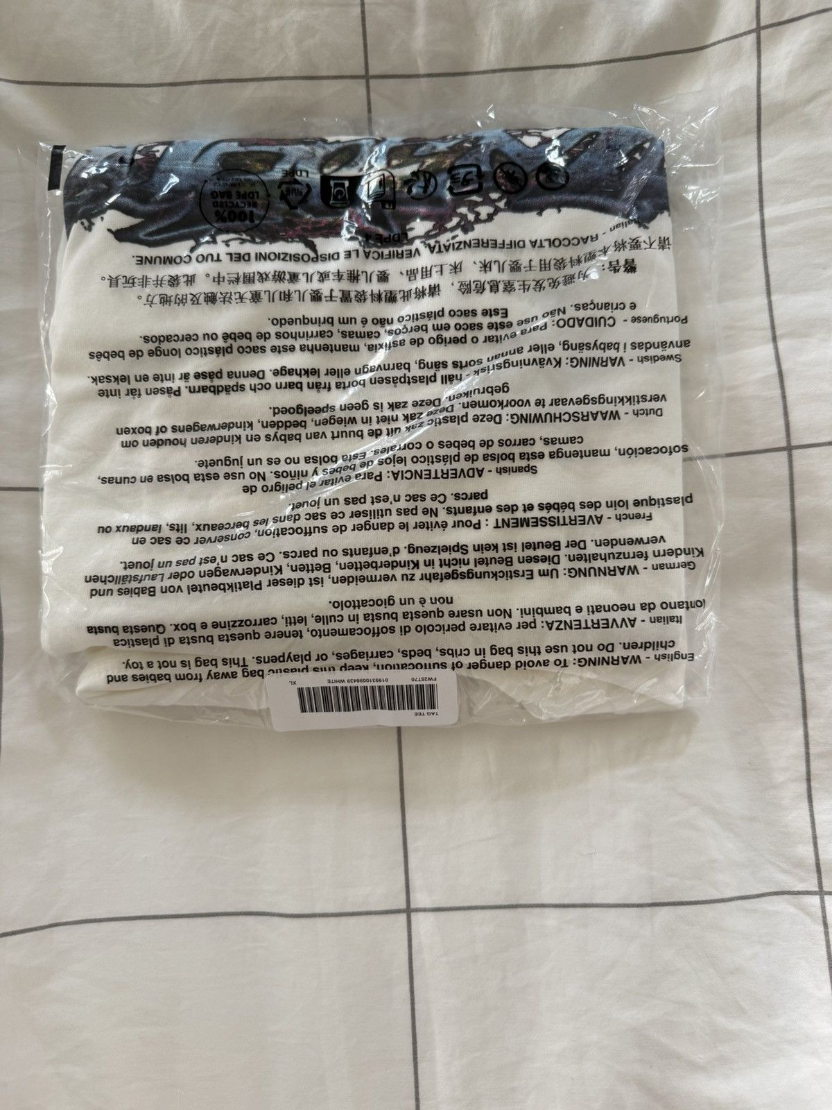 Supreme Supreme Tag Tee All Cotton T-Shirt in White FW25 Size XL Size US XL / EU 56 / 4 - 4 Thumbnail