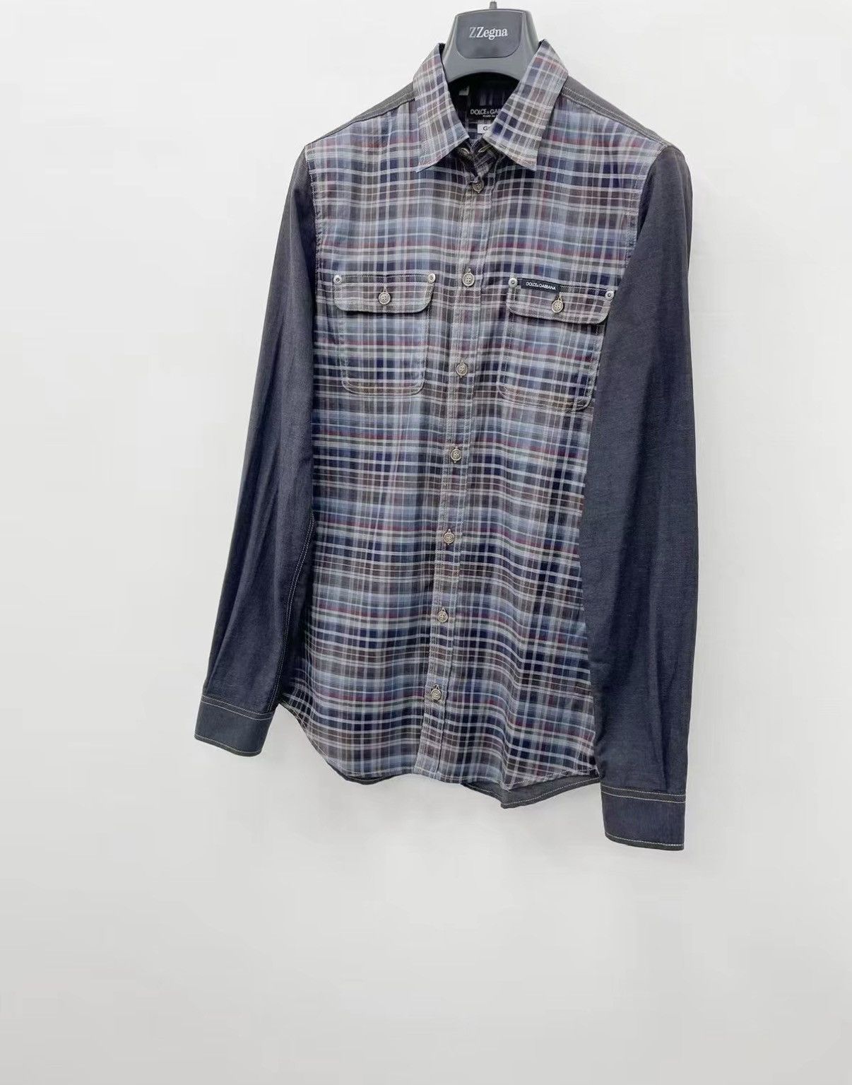 Dolce & Gabbana Dolce & Gabbana 100% Cotton Long Sleeve Shirt J30 Size US M / EU 48-50 / 2 - 2 Thumbnail